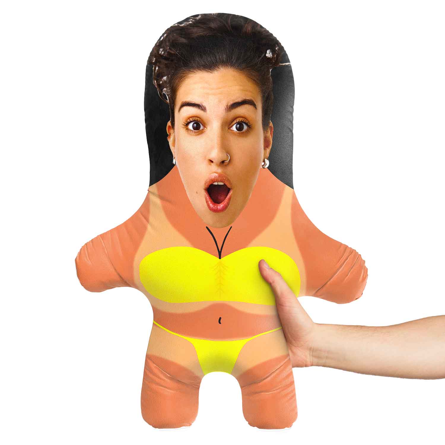 Female Sunburnt Face Pillow