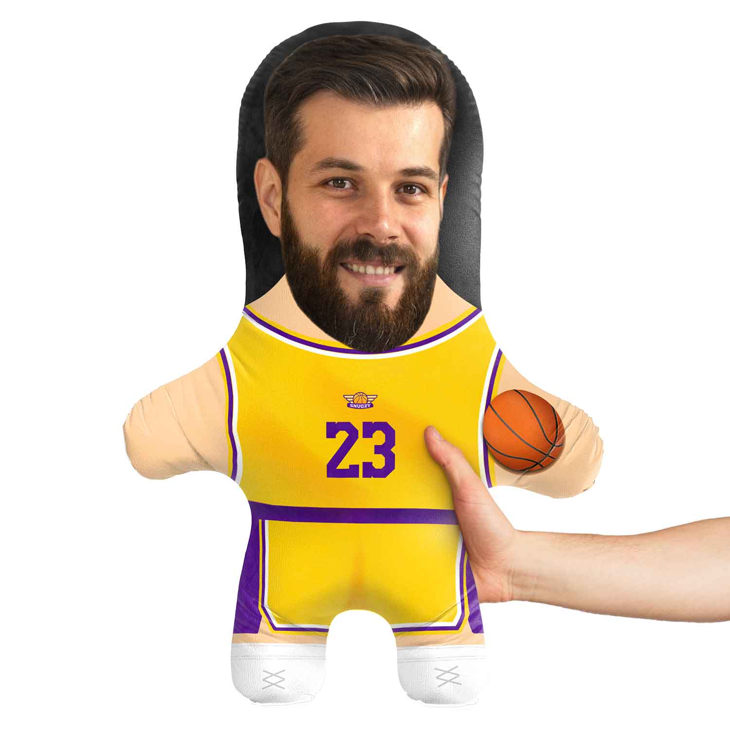 LA Basketball Face Pillow