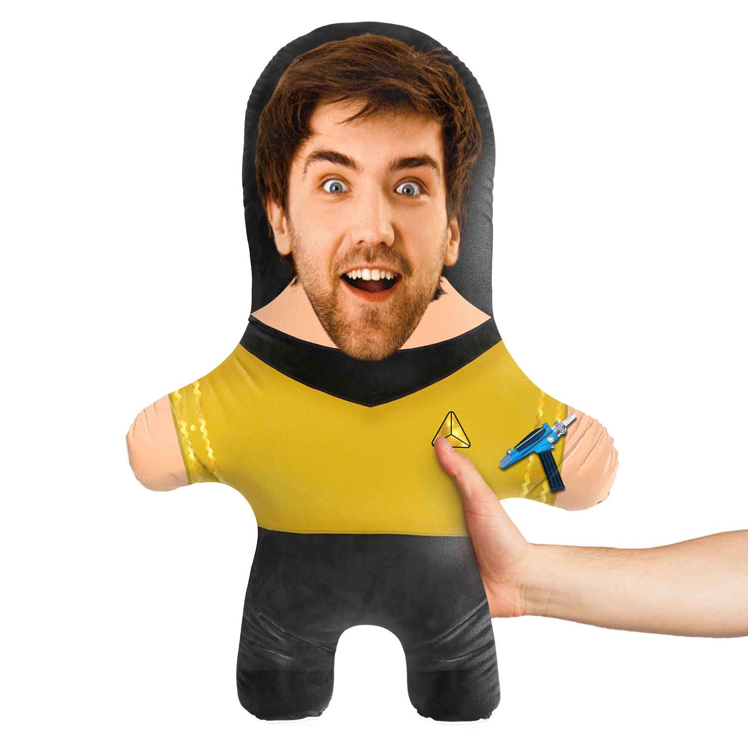 Male Star Gold Face Pillow
