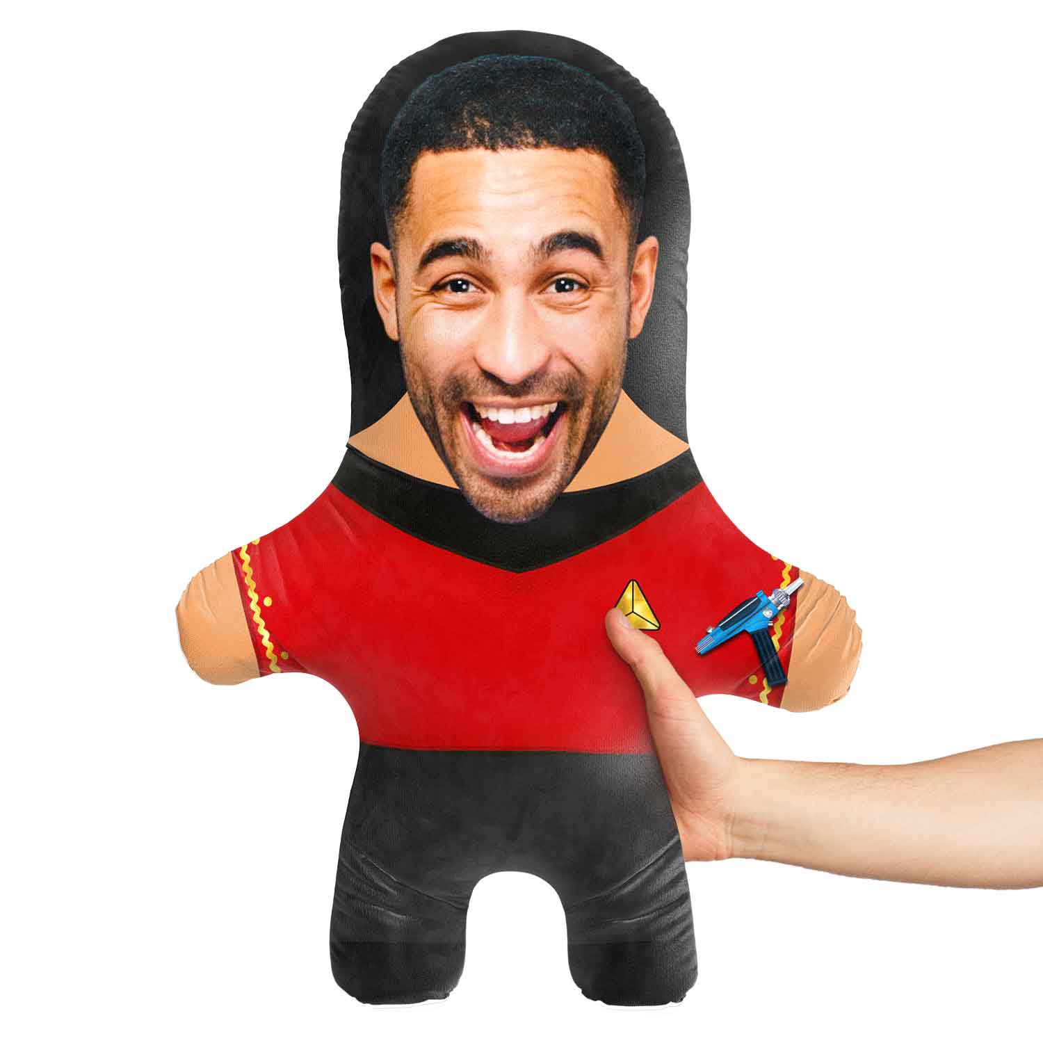 Male Star Red Face Pillow