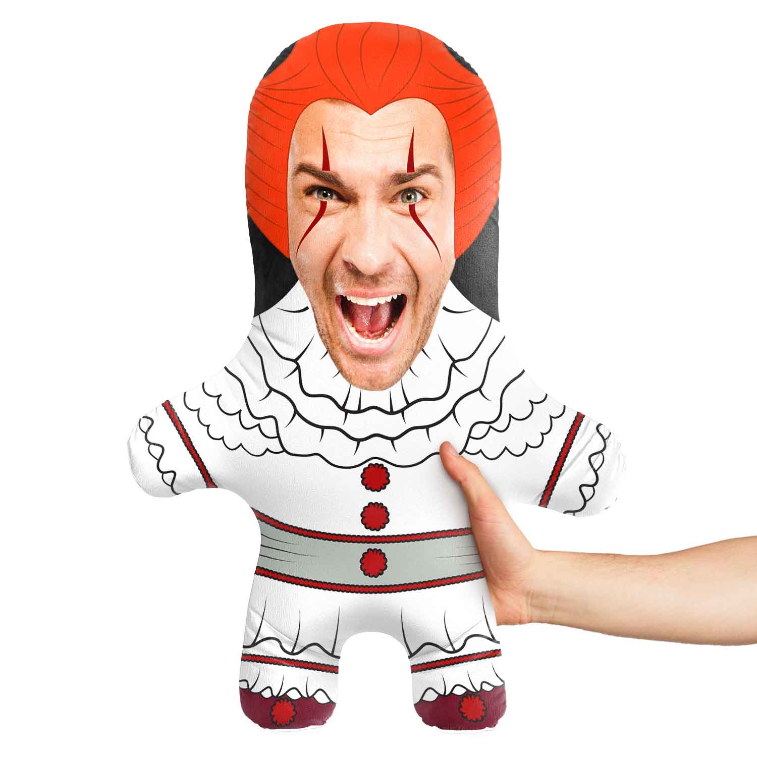 Scary Clown Face Pillow