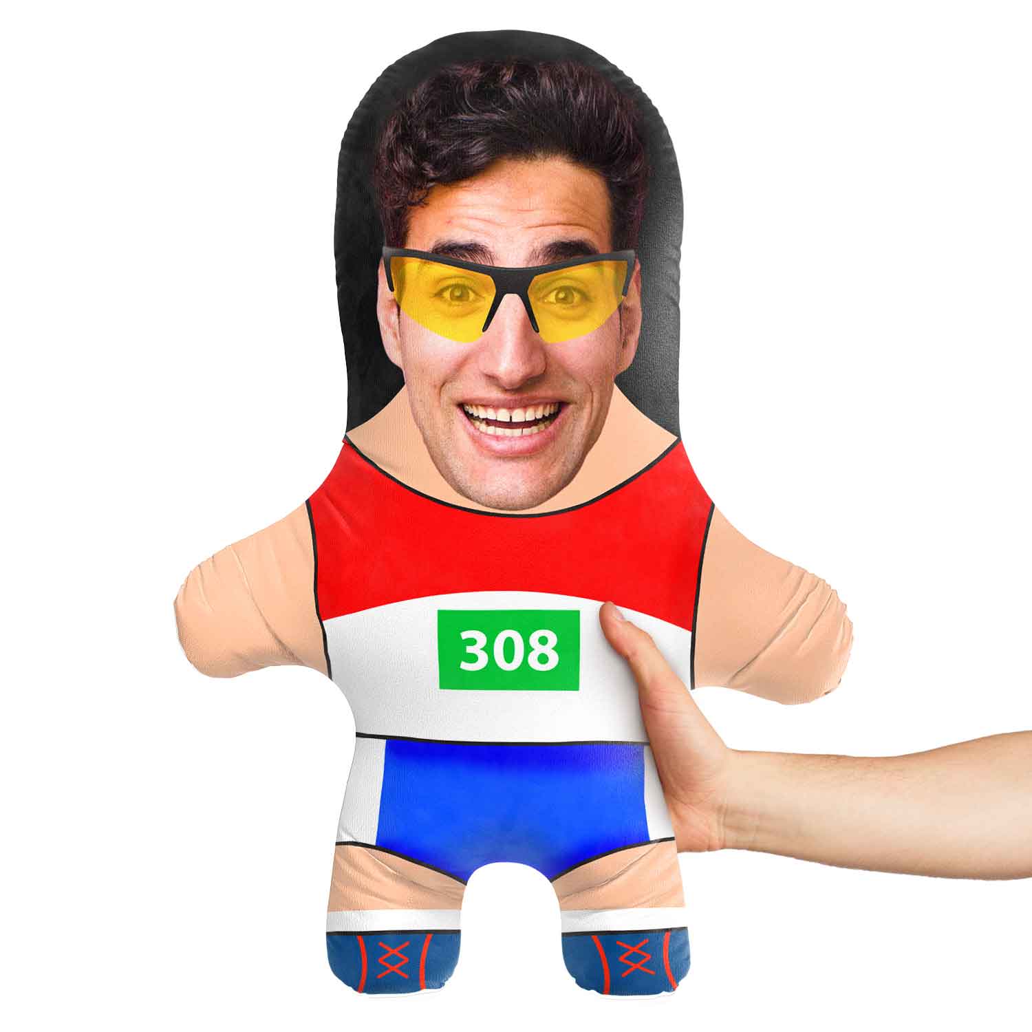 Male Athlete Face Pillow