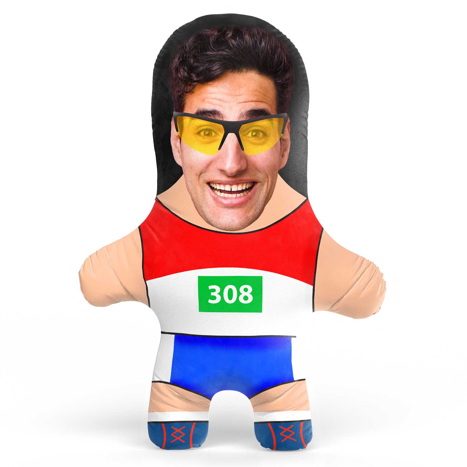 Male Athlete Face Pillow