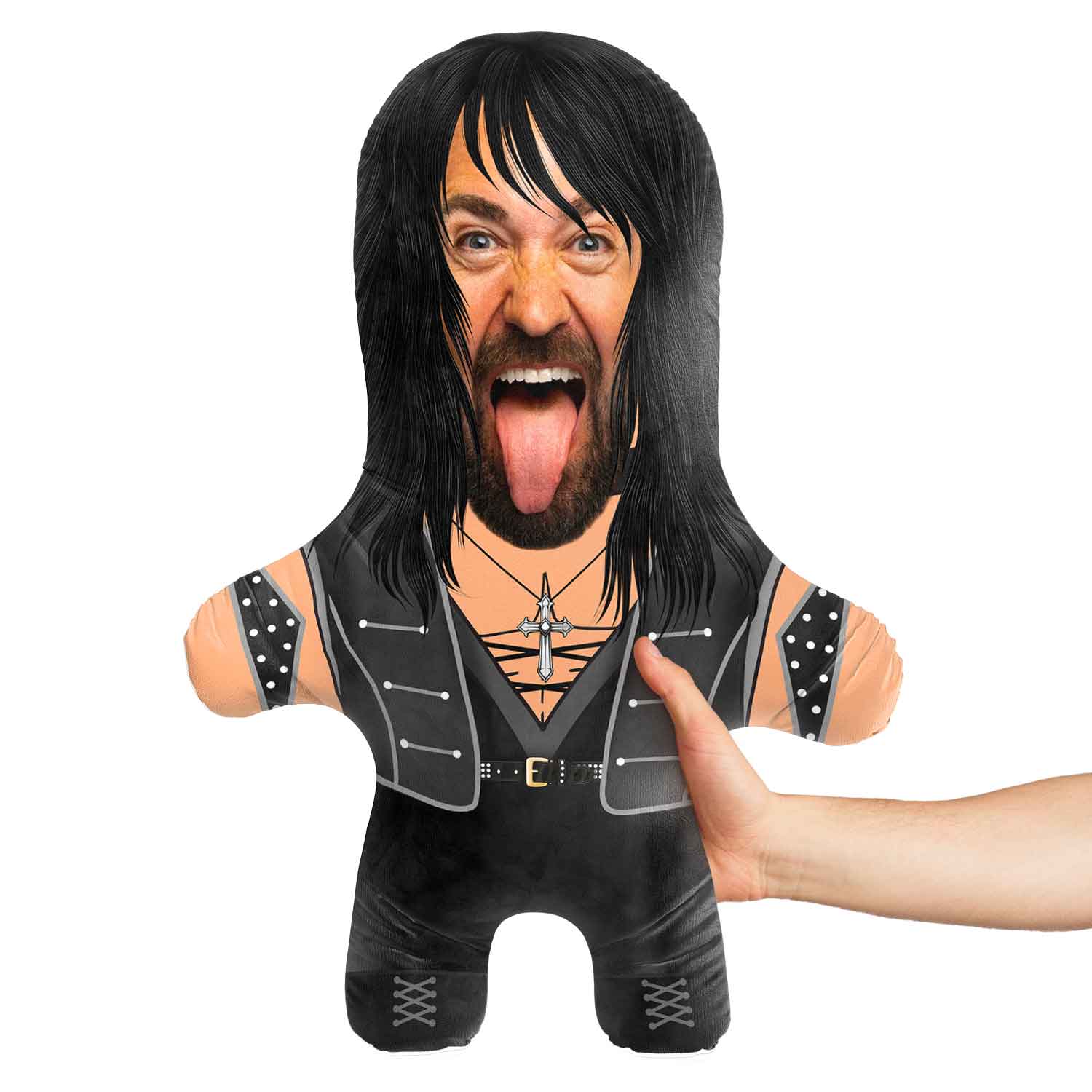 Punk Rocker Face Pillow