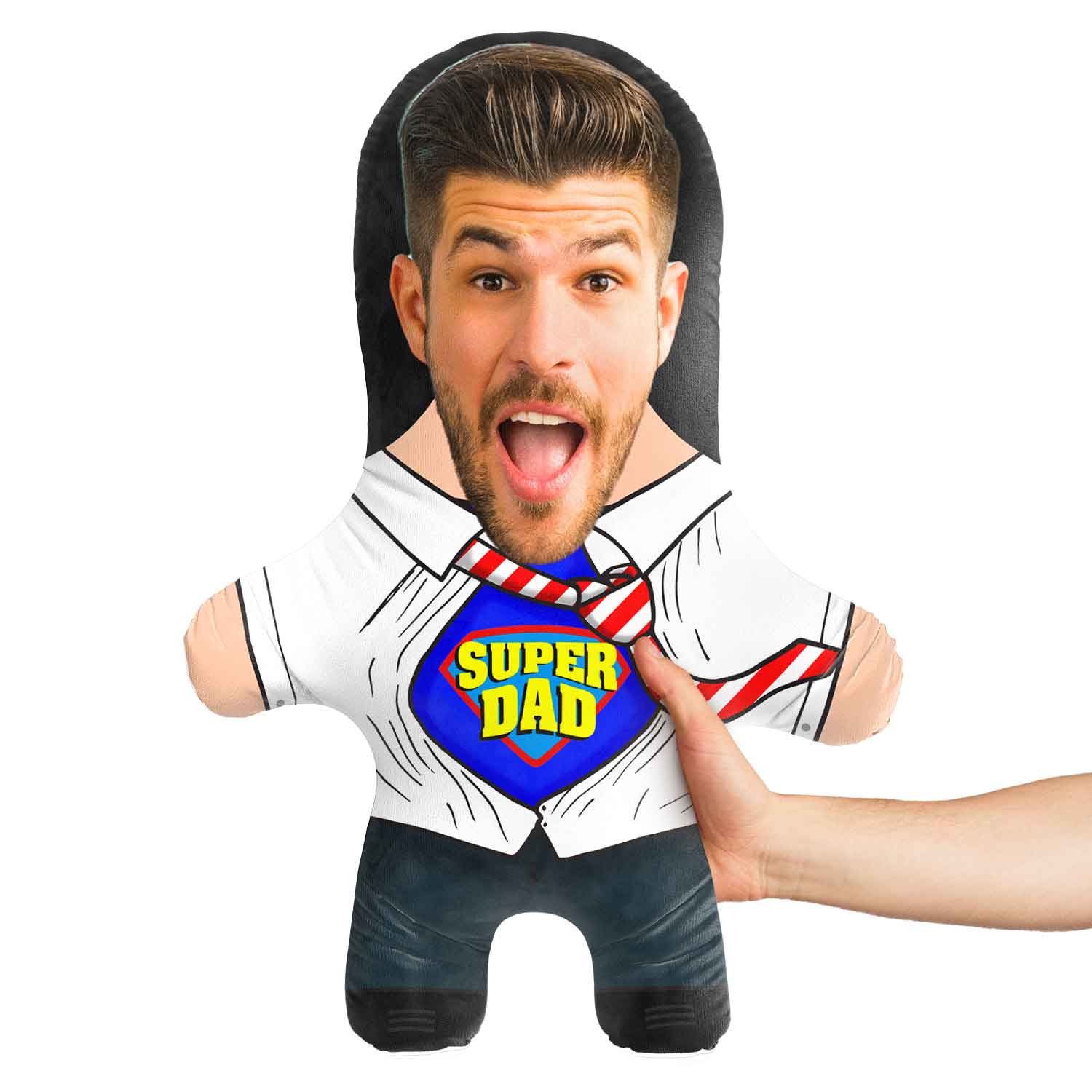 Super Dad Shirt Face Pillow