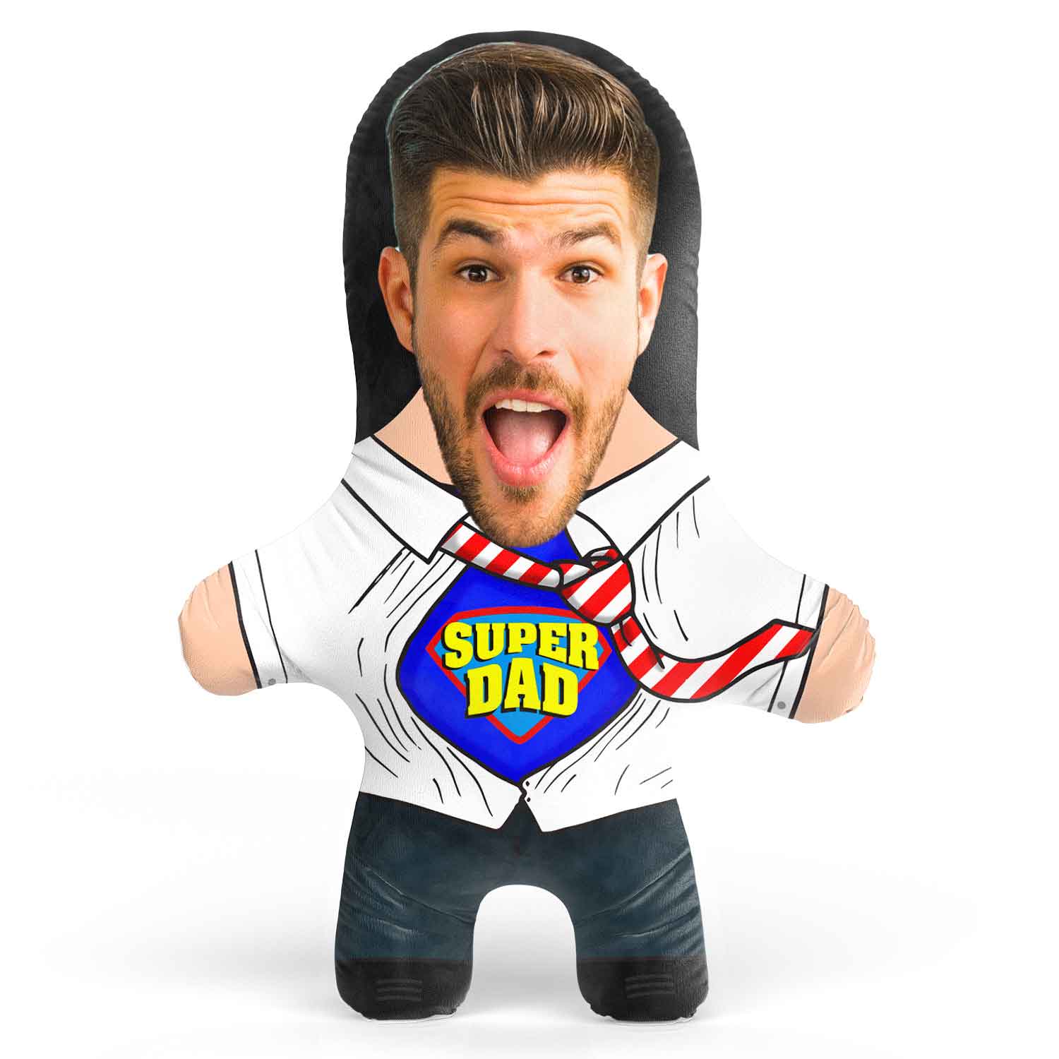 Super Dad Shirt Face Pillow