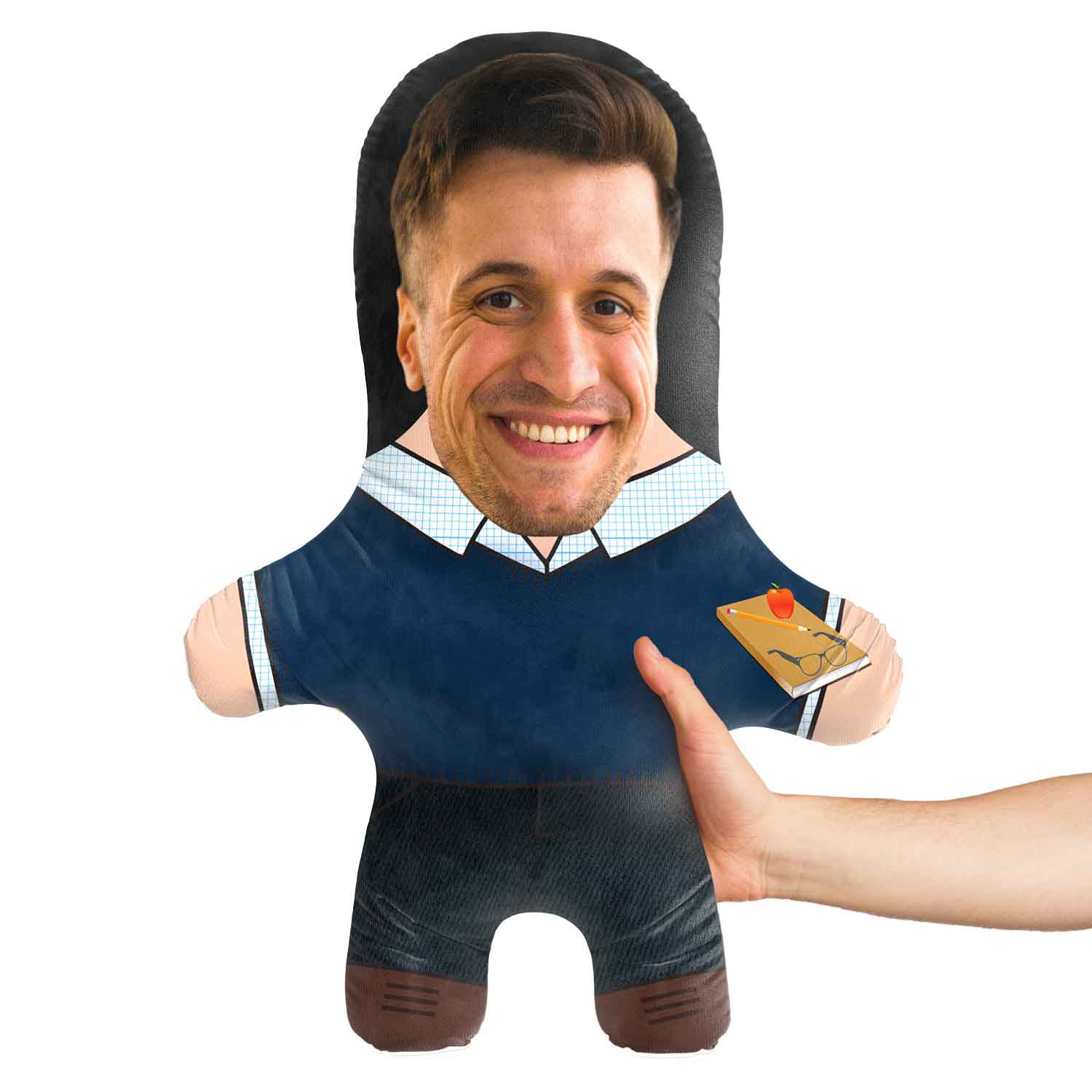 Male Teacher Face Pillow