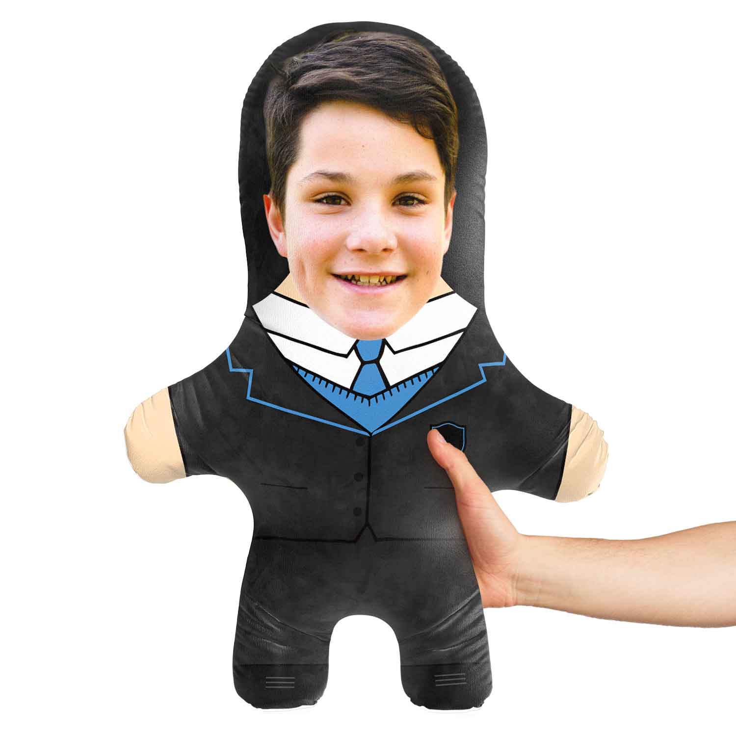 School Boy Face Pillow