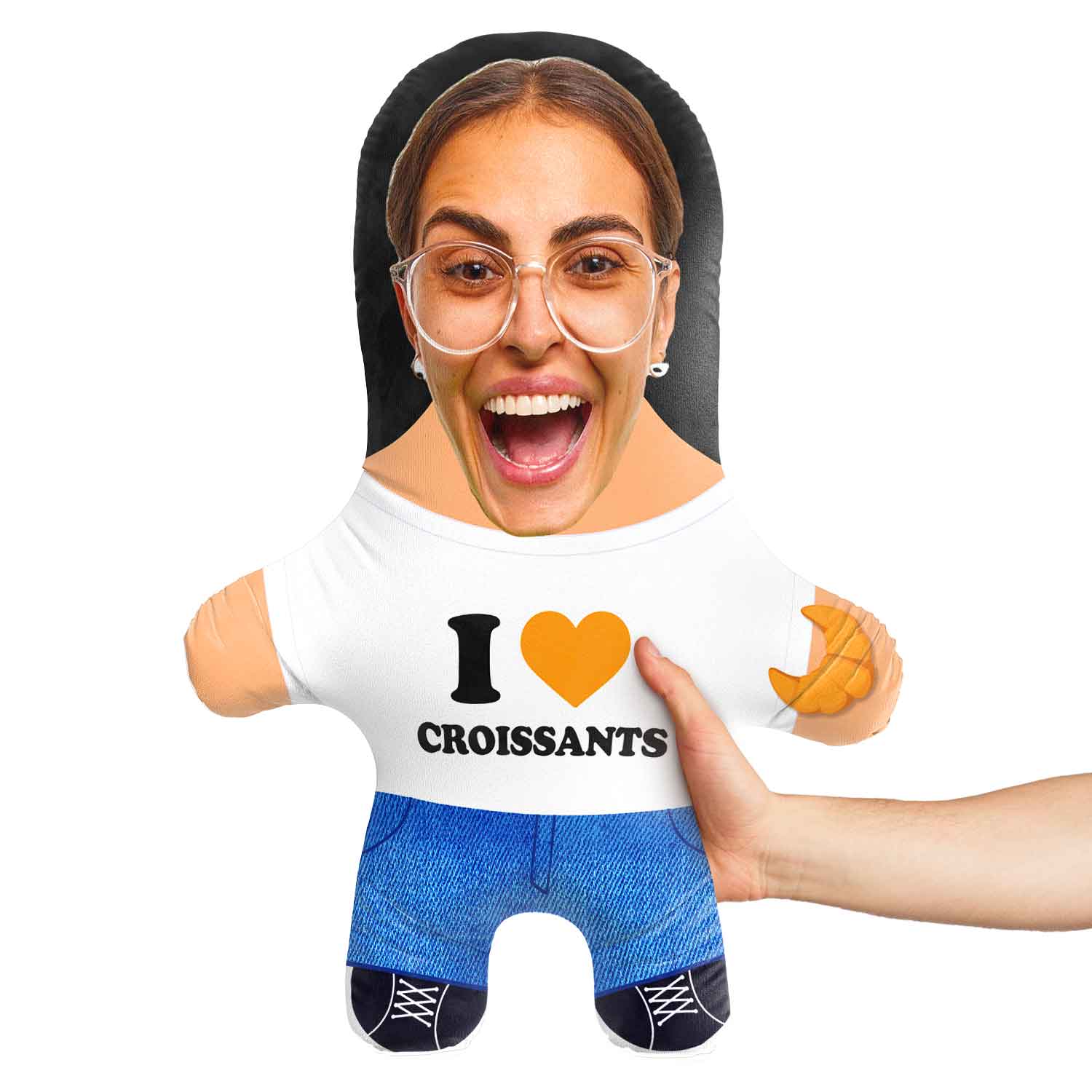 Crossaint Face Pillow