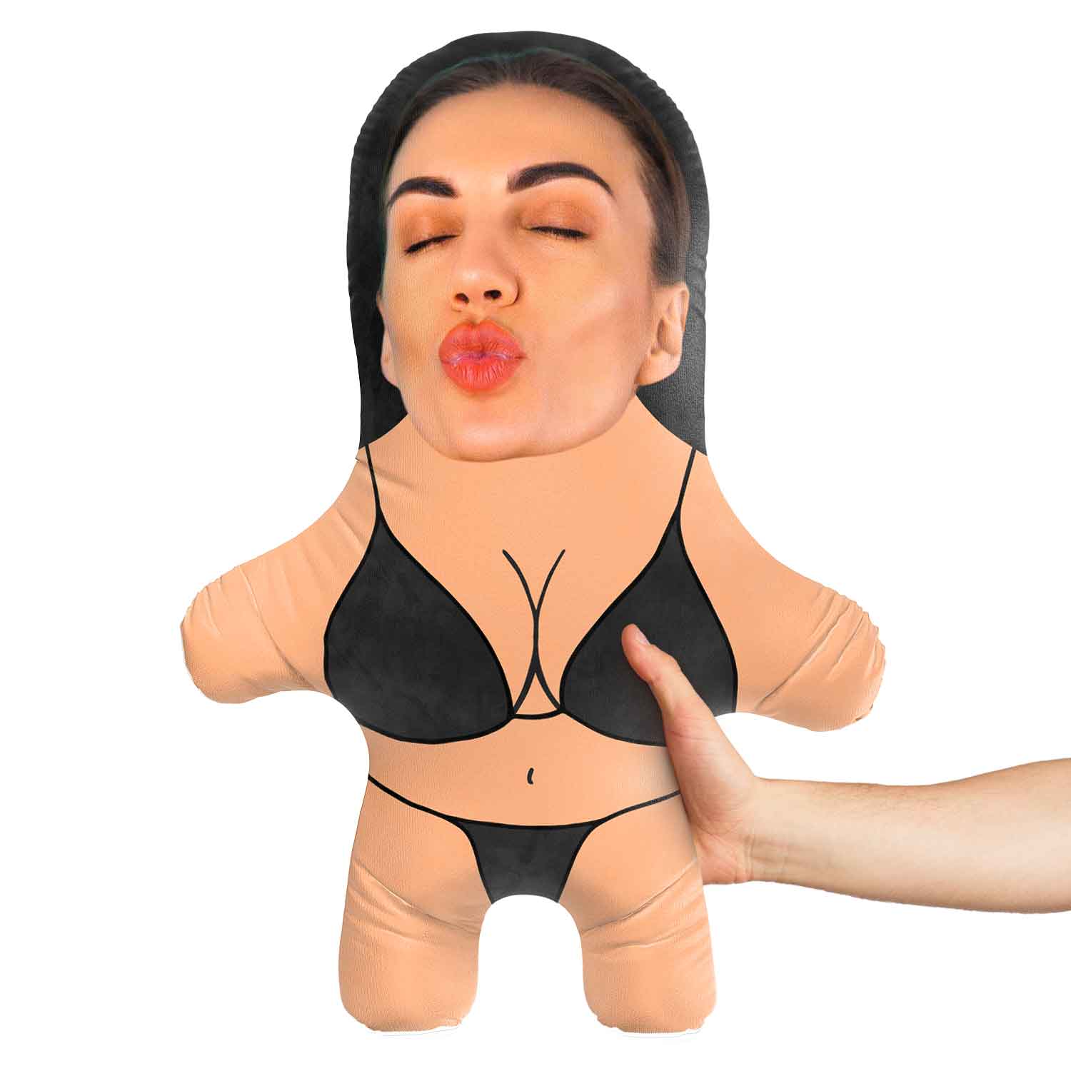 Black Bikini Face Pillow