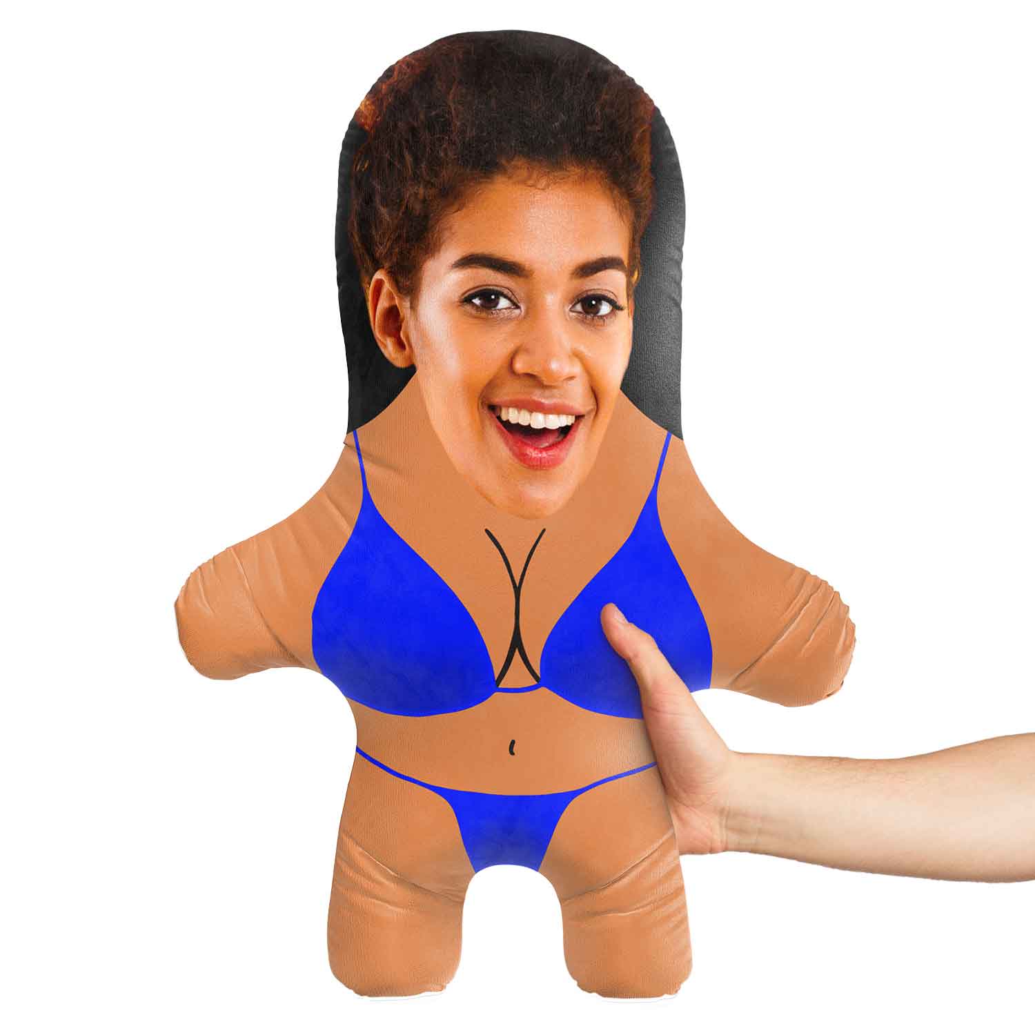 Royal Blue Bikini Face Pillow