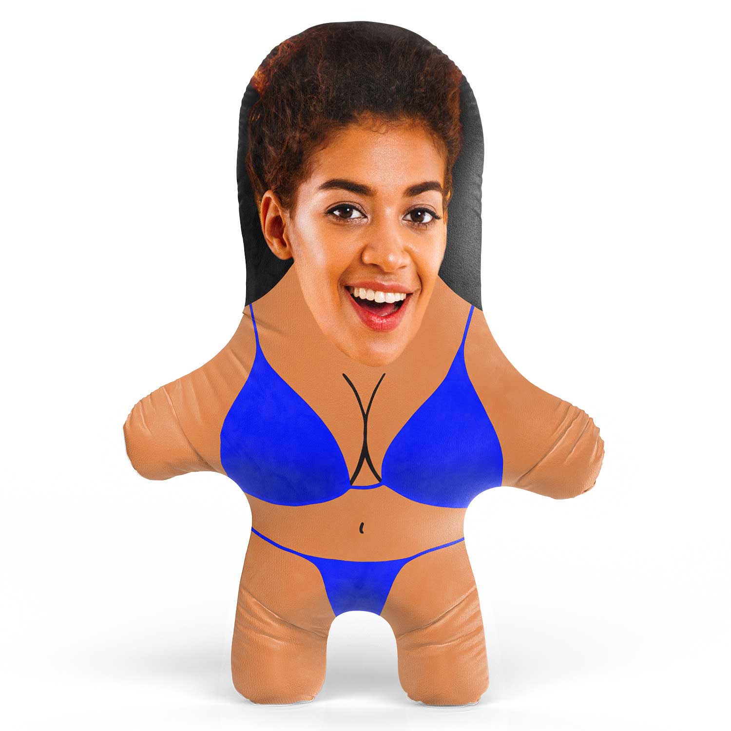 Royal Blue Bikini Face Pillow