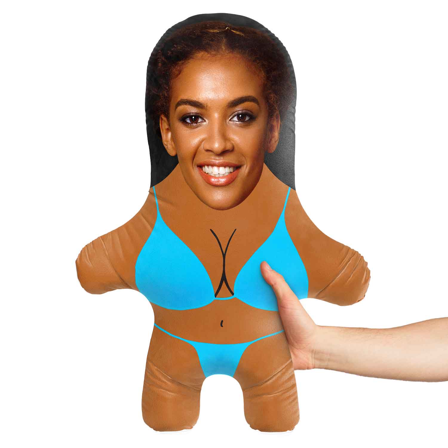 Blue Bikini Face Pillow