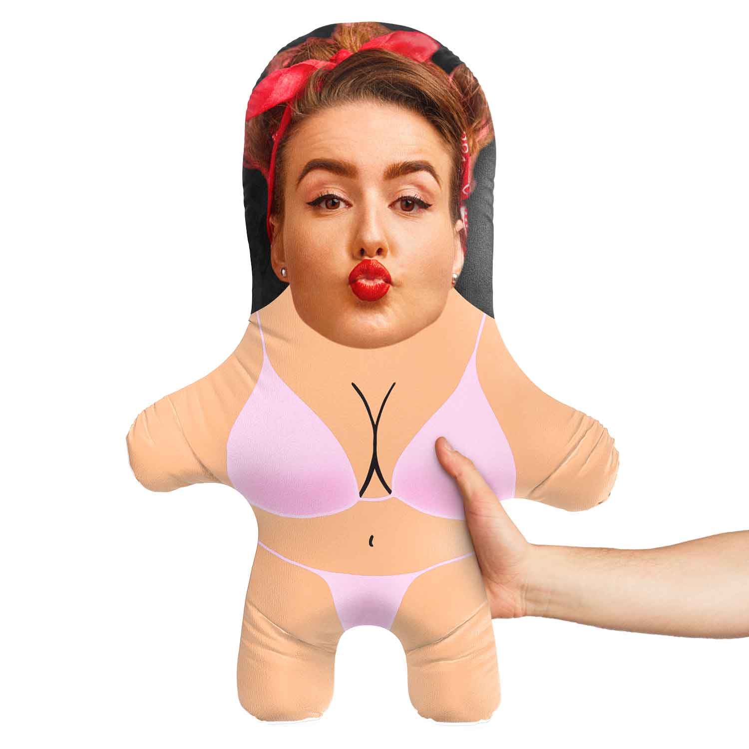 Baby Pink Bikini Face Pillow