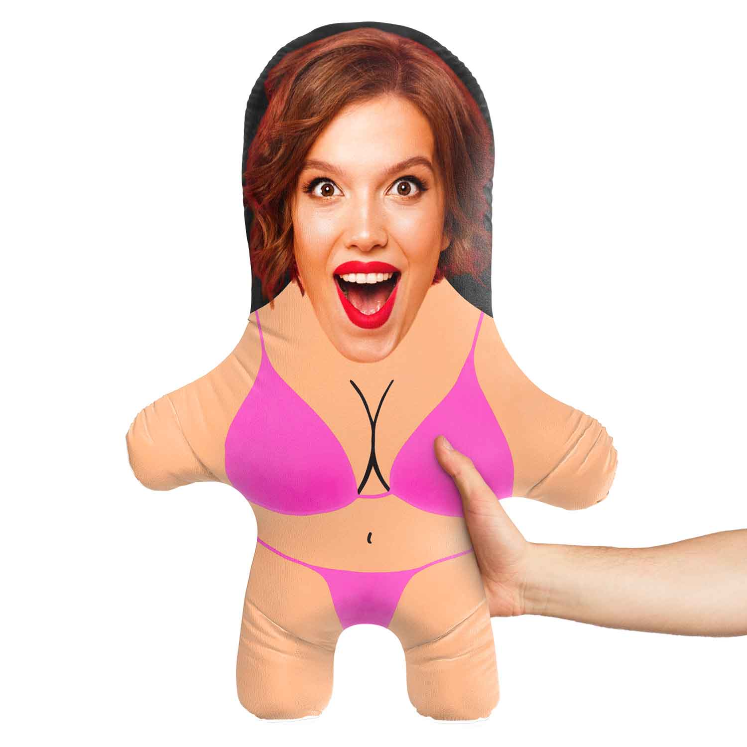 Pink Bikini Face Pillow