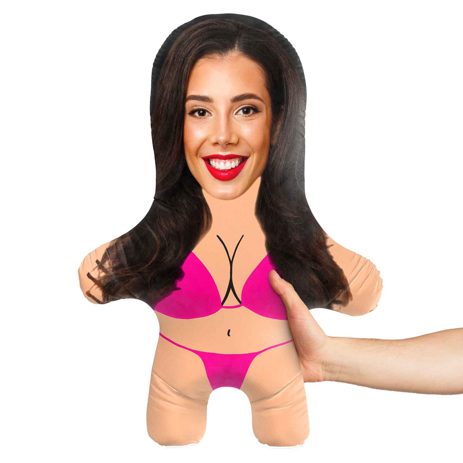 Hot Pink Bikini Face Pillow