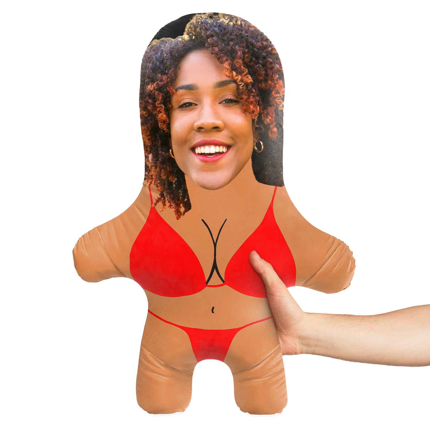 Red Bikini Face Pillow