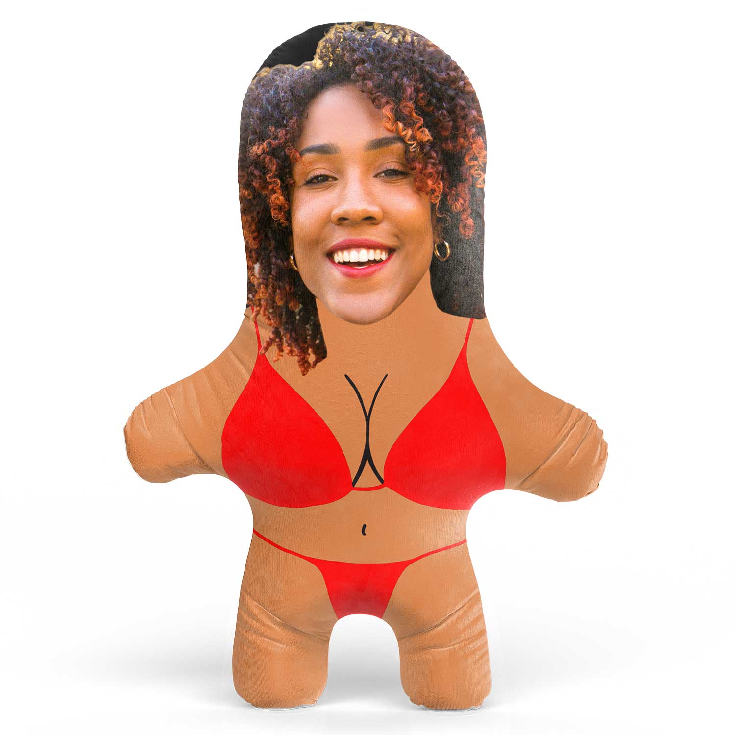 Red Bikini Face Pillow