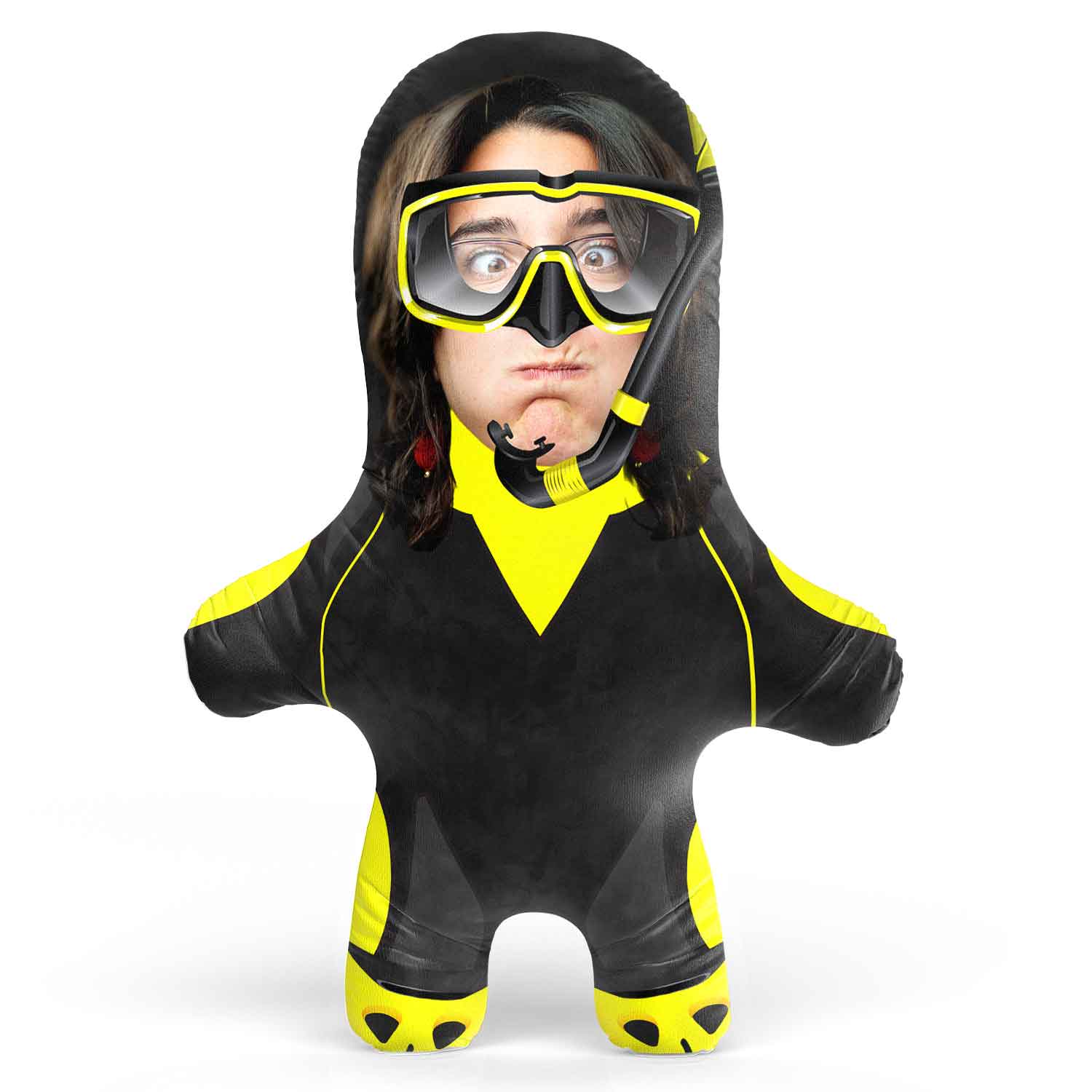 Scuba Diver Face Pillow