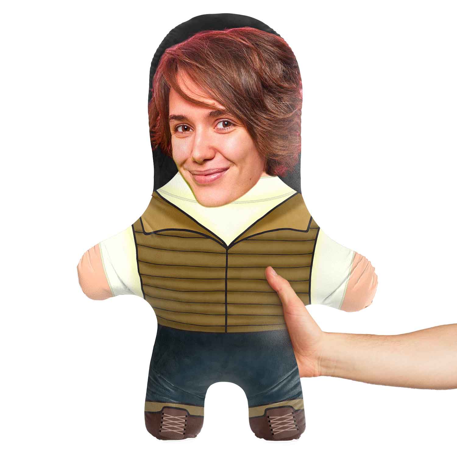 Female Hiker Face Pillow