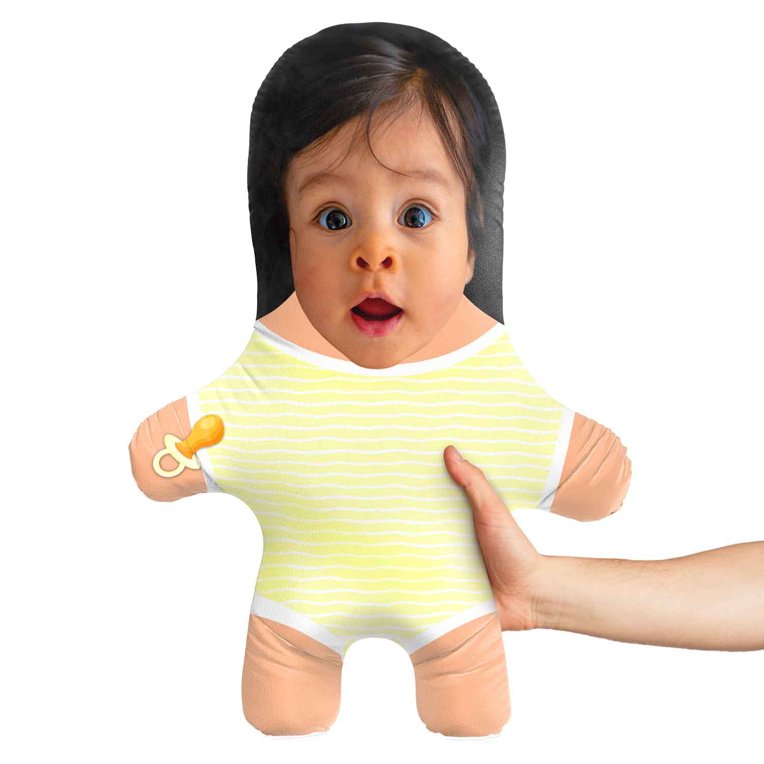 Yellow Baby Grow Face Pillow
