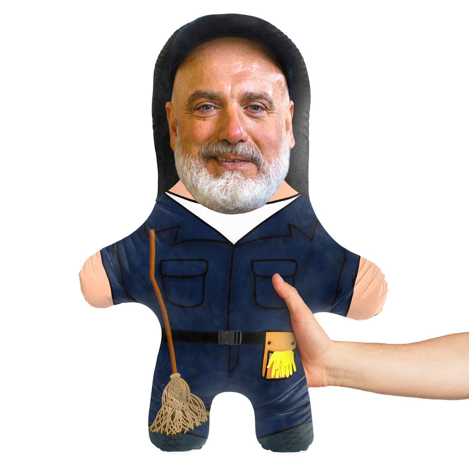 Janitor Face Pillow