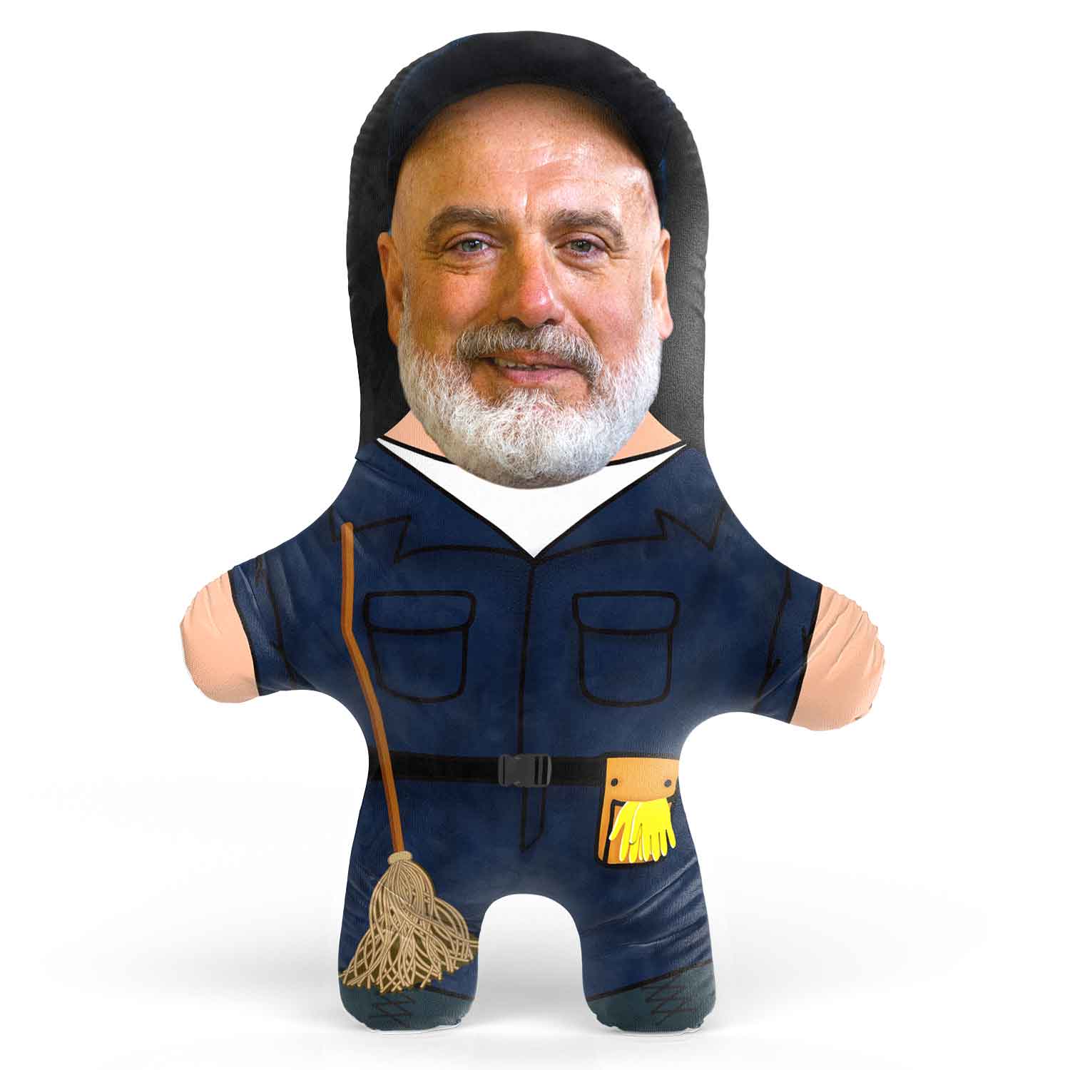 Janitor Face Pillow