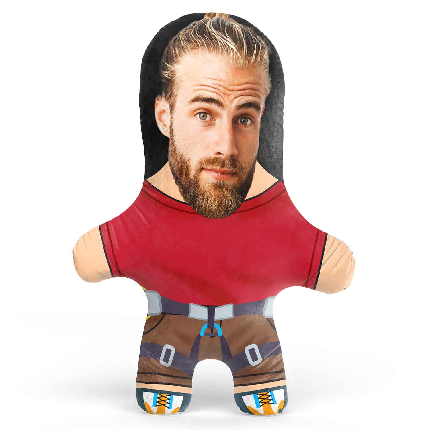Rock Climber Male Face Pillow