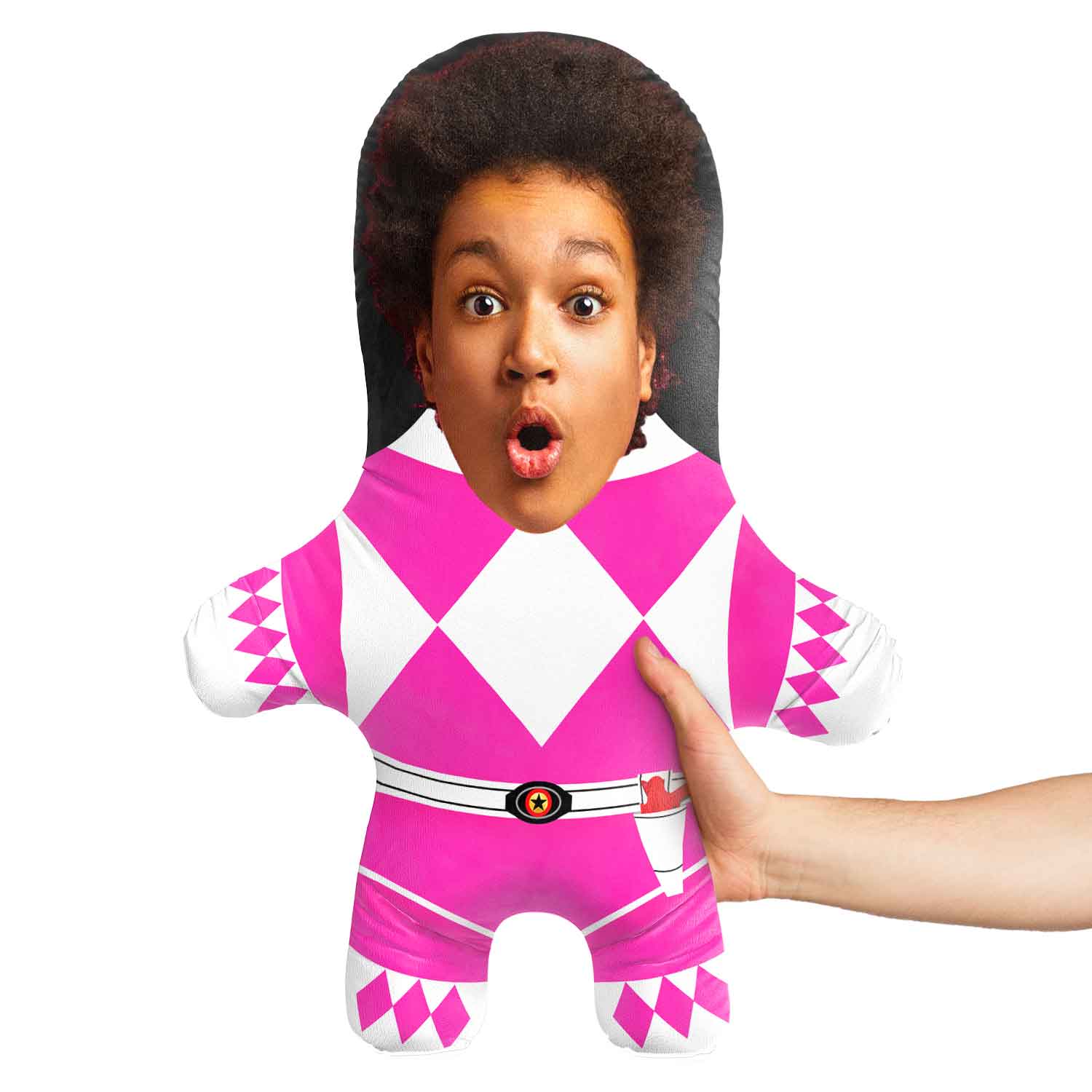 Pink Rangers Face Pillow