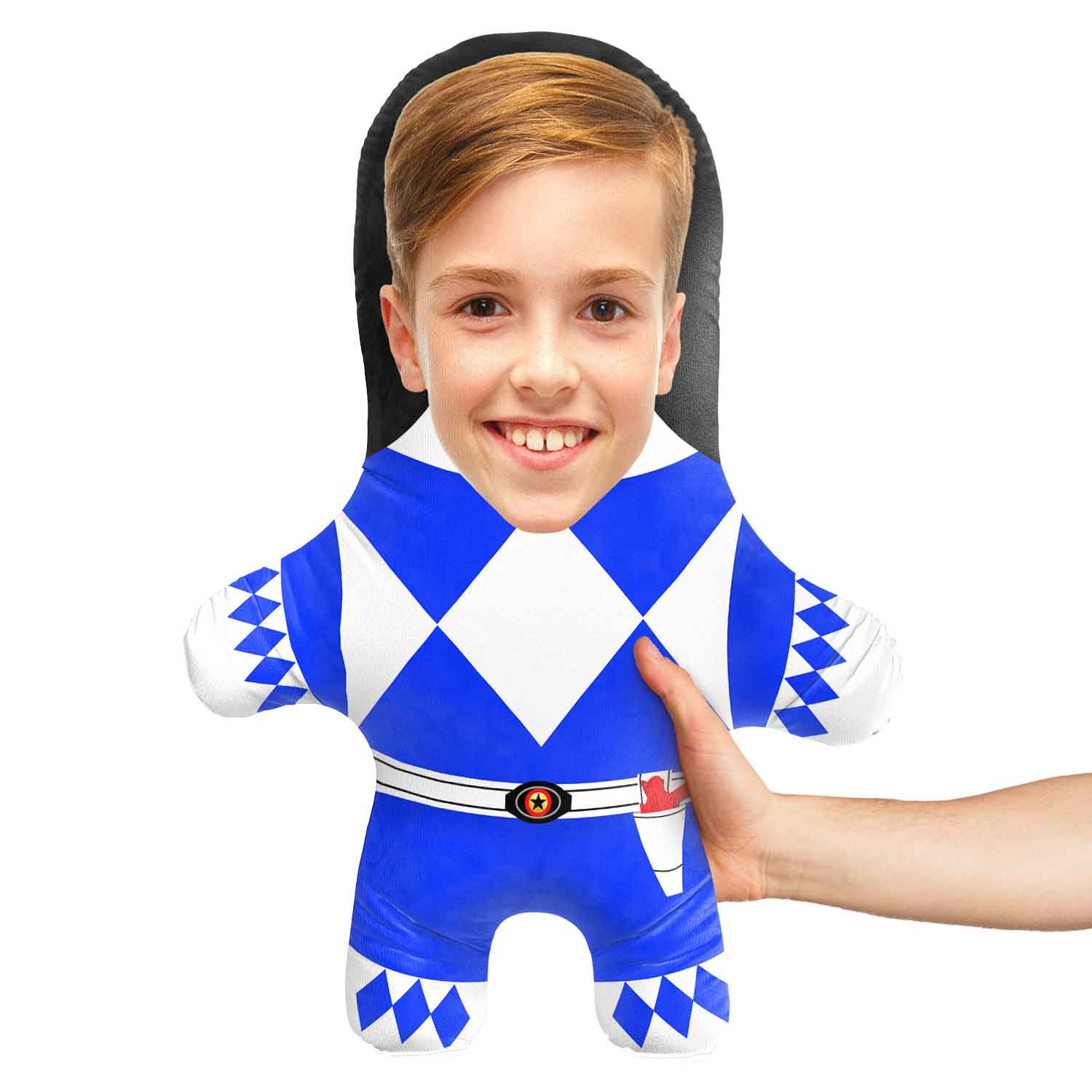 Blue Rangers Face Pillow