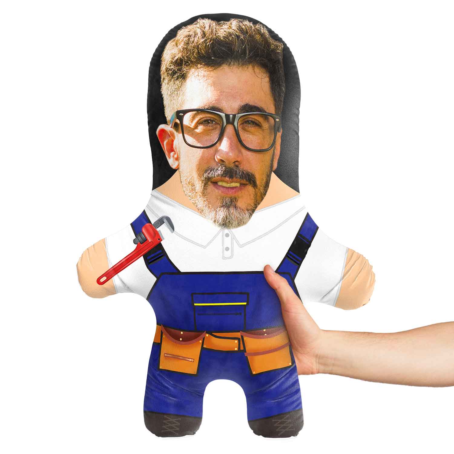 Plumber Face Pillow