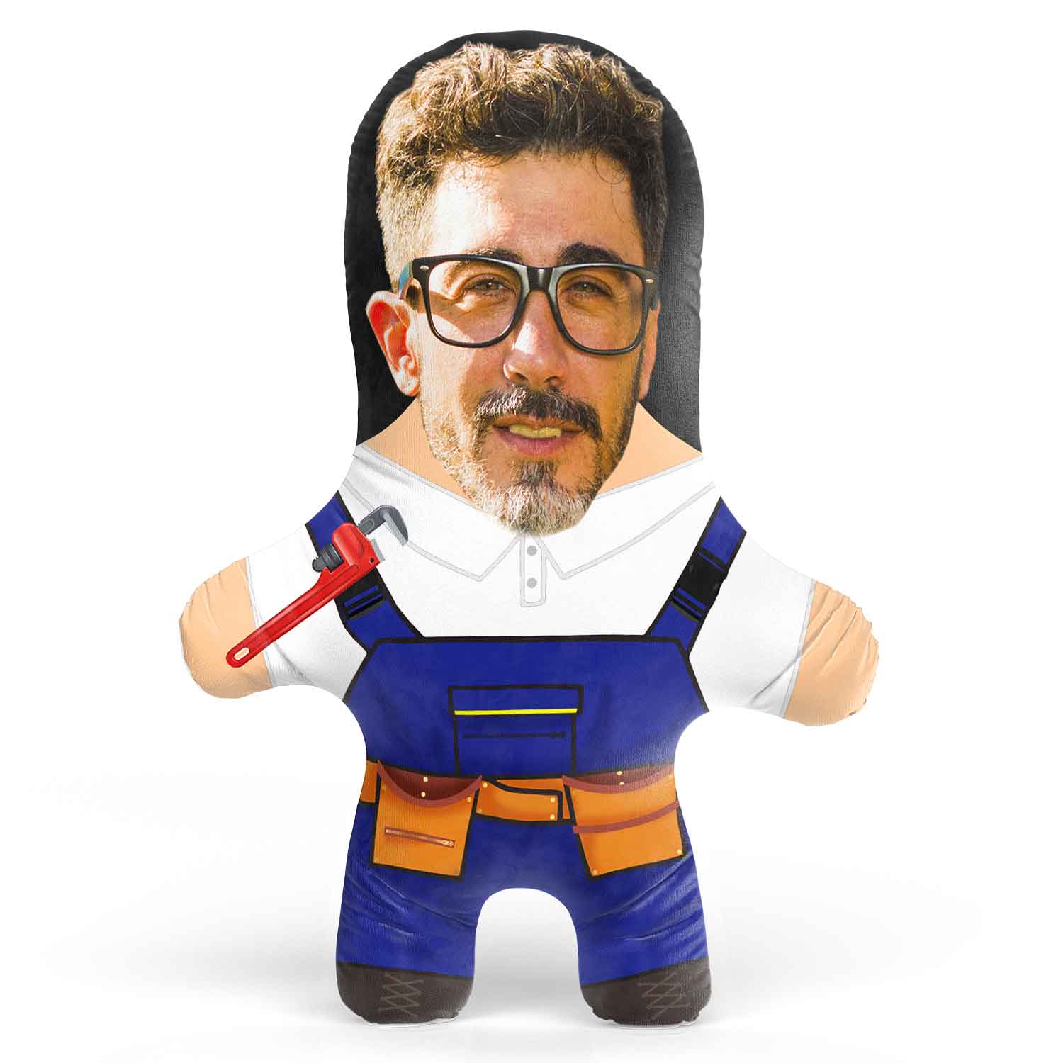 Plumber Face Pillow