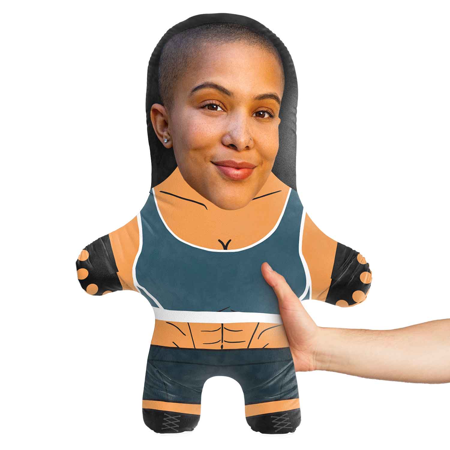 Gym Woman Face Pillow