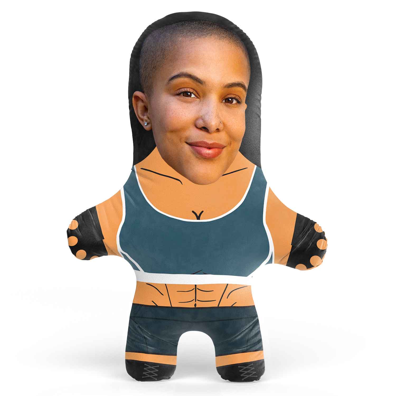 Gym Woman Face Pillow