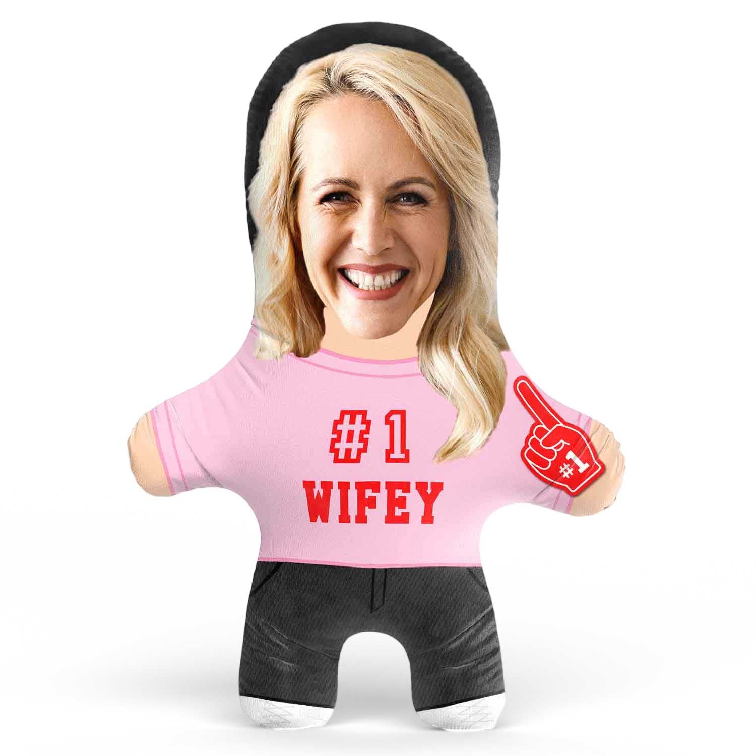 #1 Wifey Face Pillow