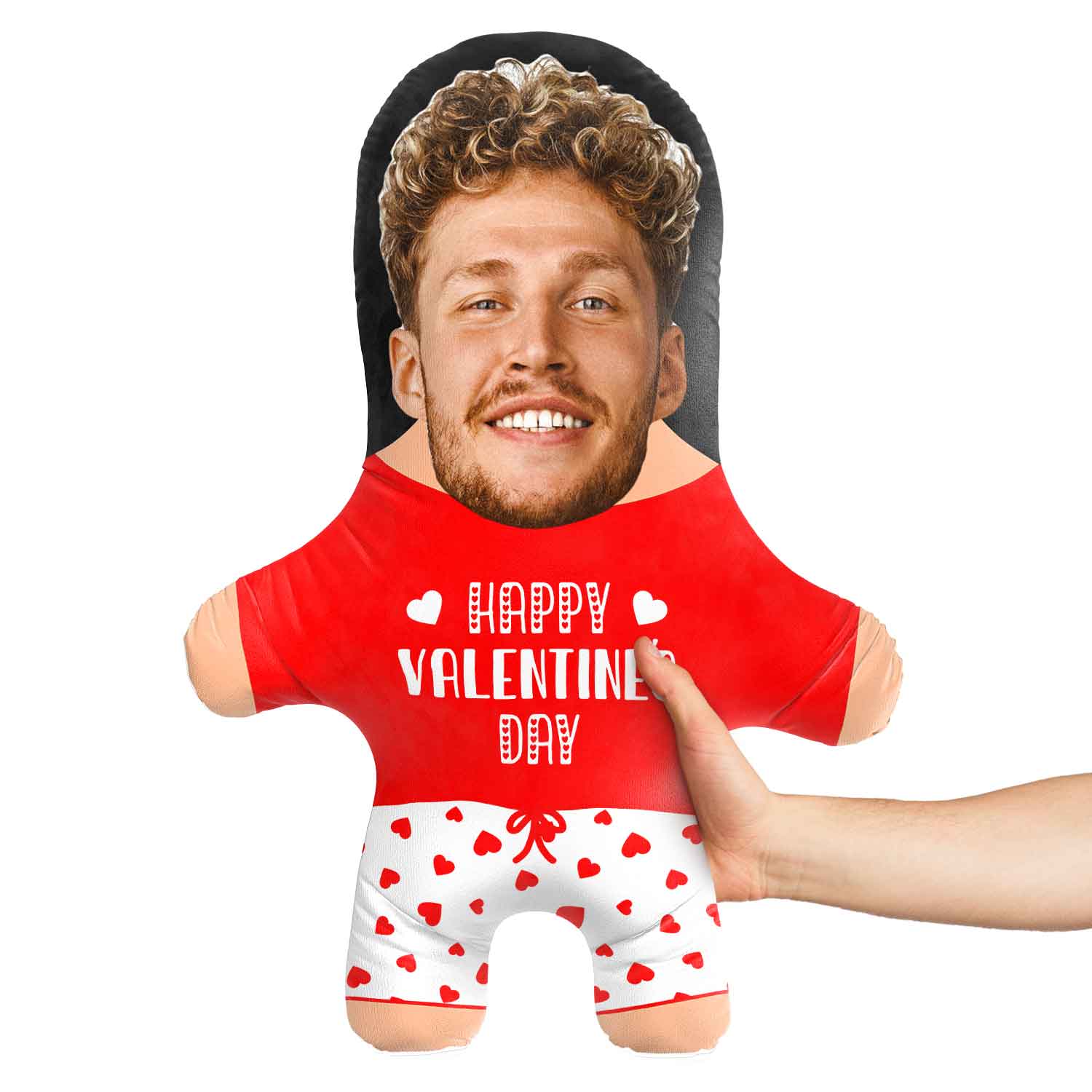 Happy Valentine's Day Face Pillow