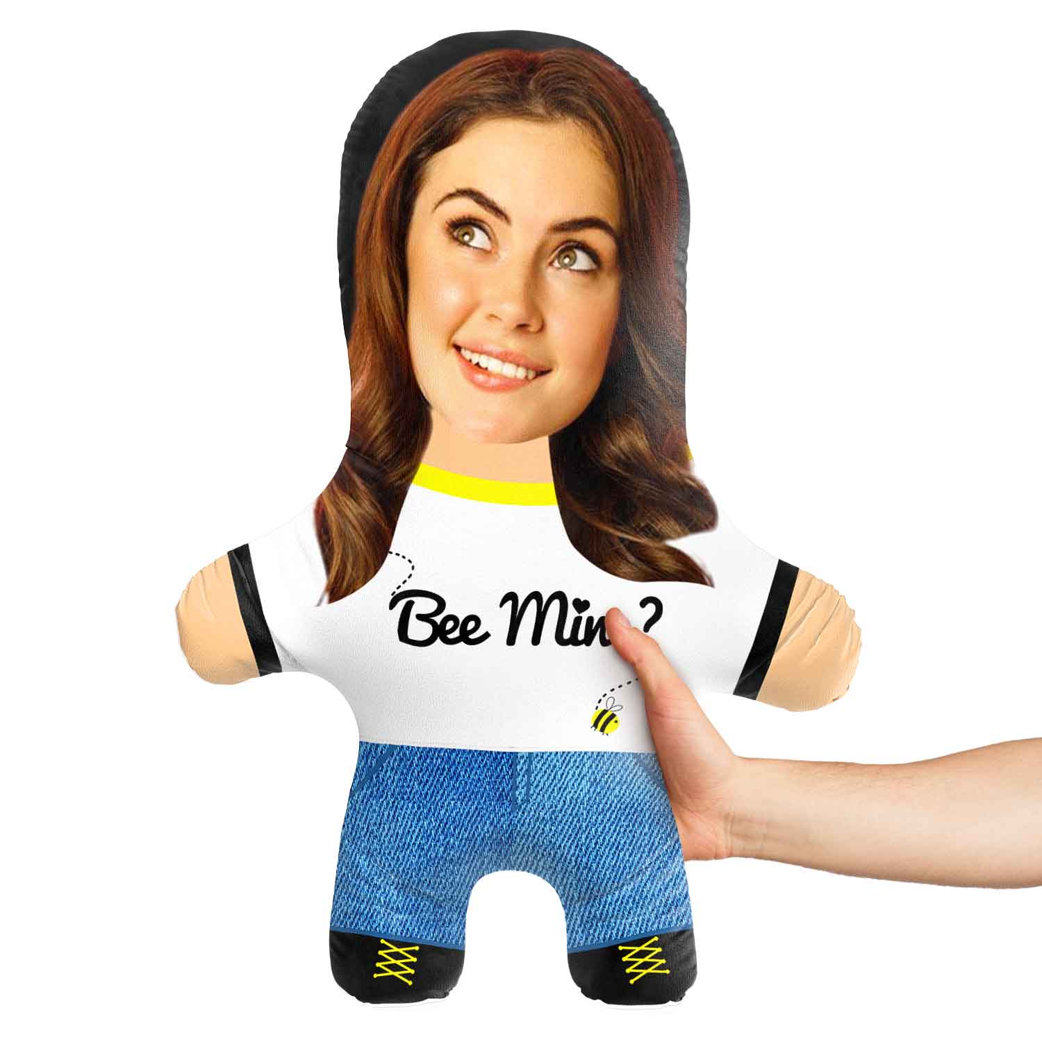 Bee Mine Face Pillow