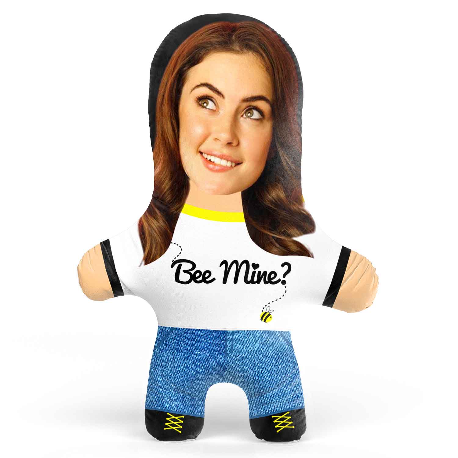 Bee Mine Face Pillow