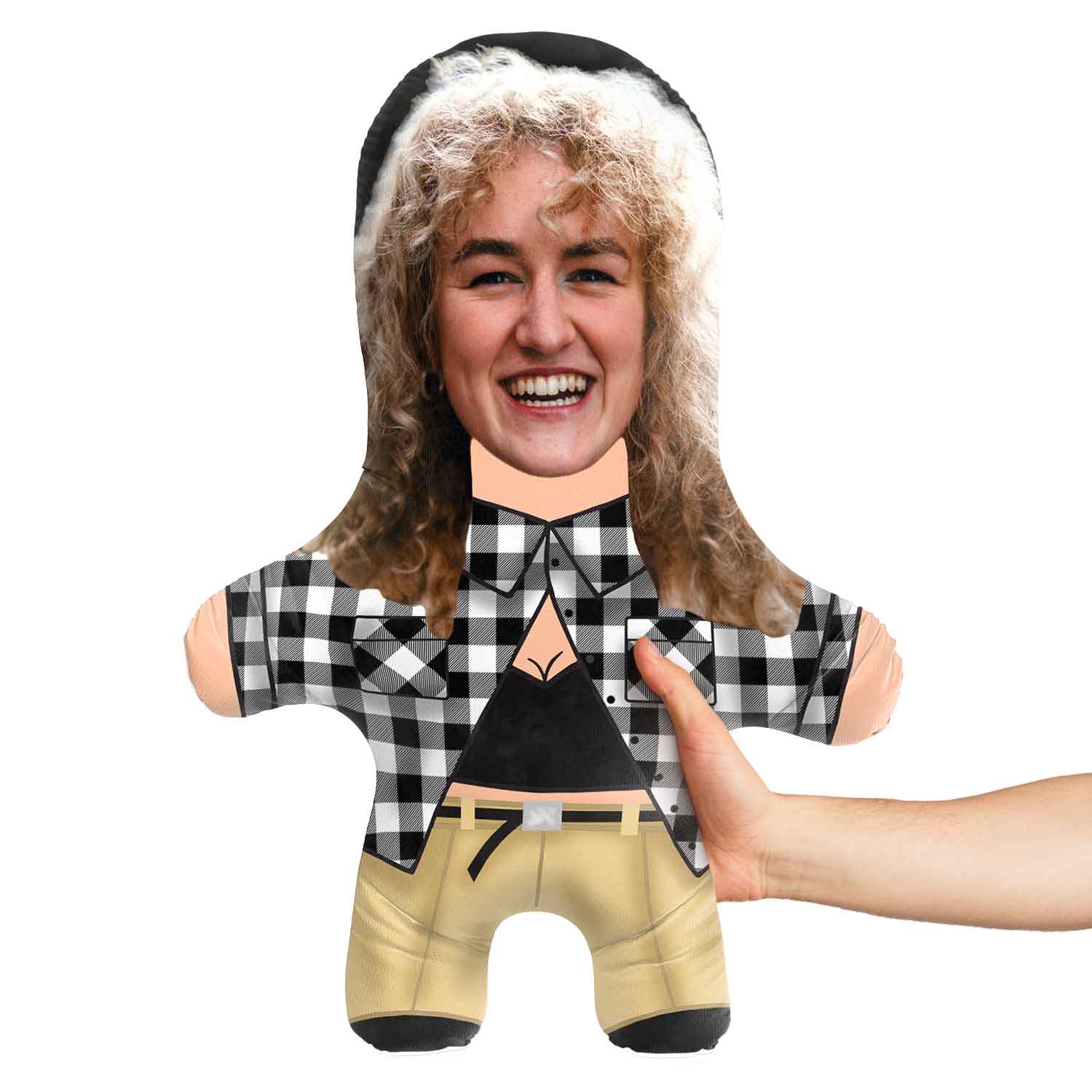 Homie Girl Flannel Shirt Face Pillow