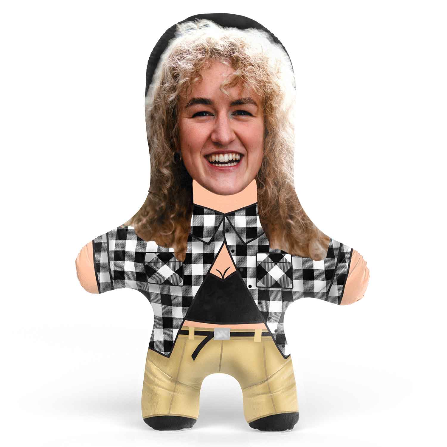 Homie Girl Flannel Shirt Face Pillow