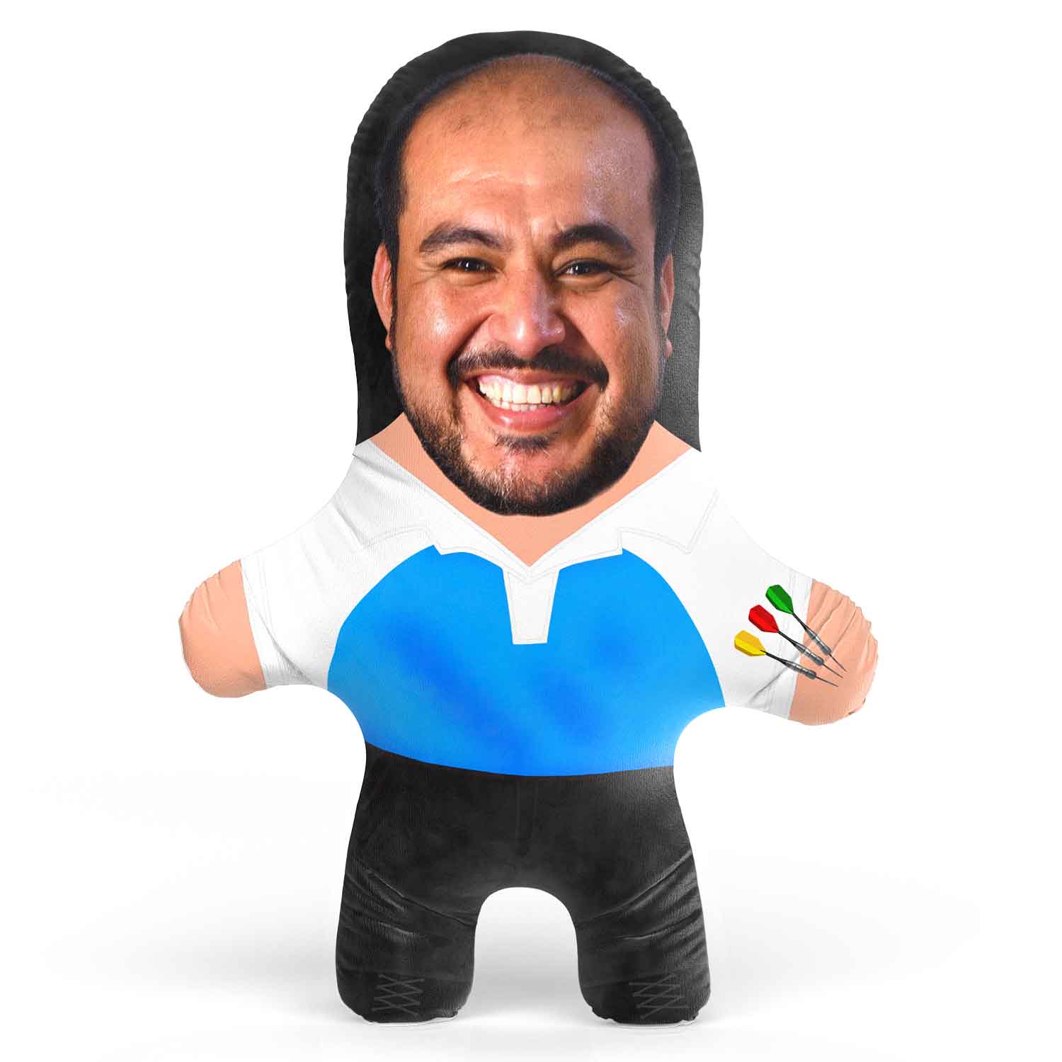Darts Man Face Pillow