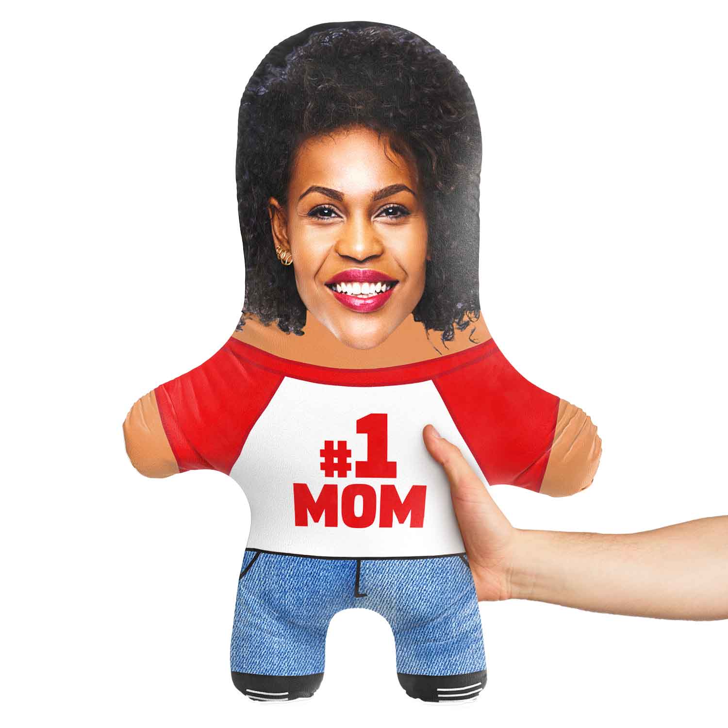 No.1 Mom Face Pillow