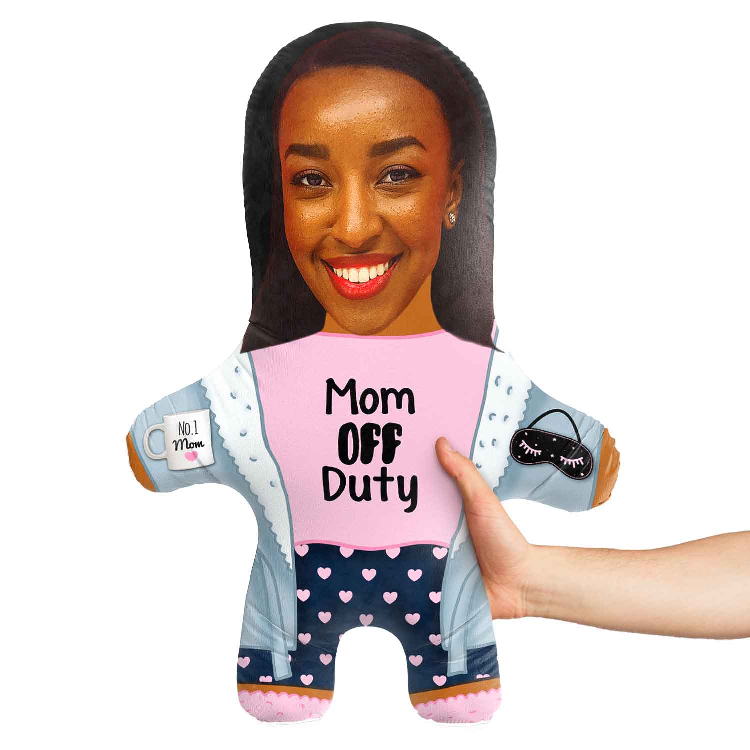 Mom Off Duty Face Pillow