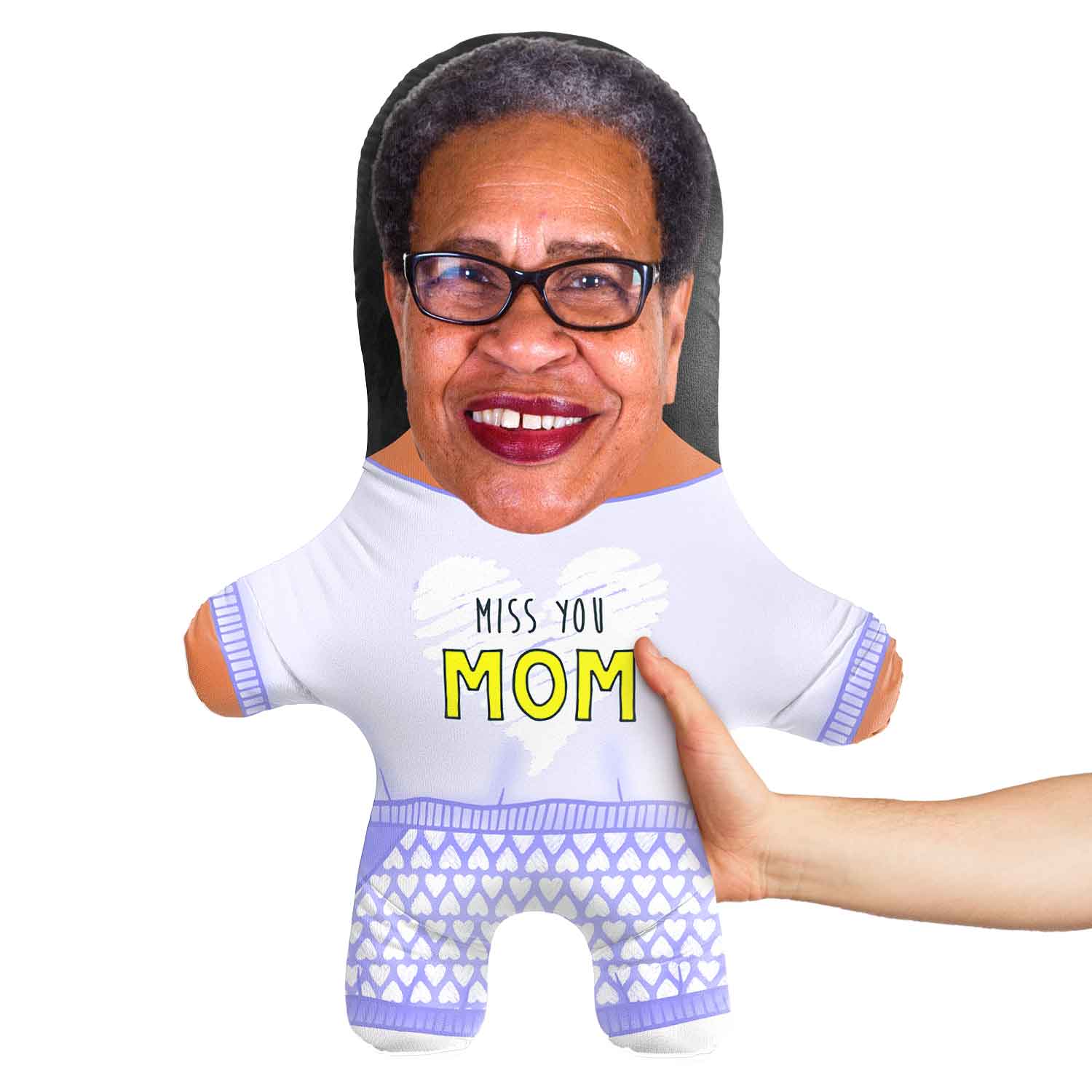 Miss You Mom Face Pillow