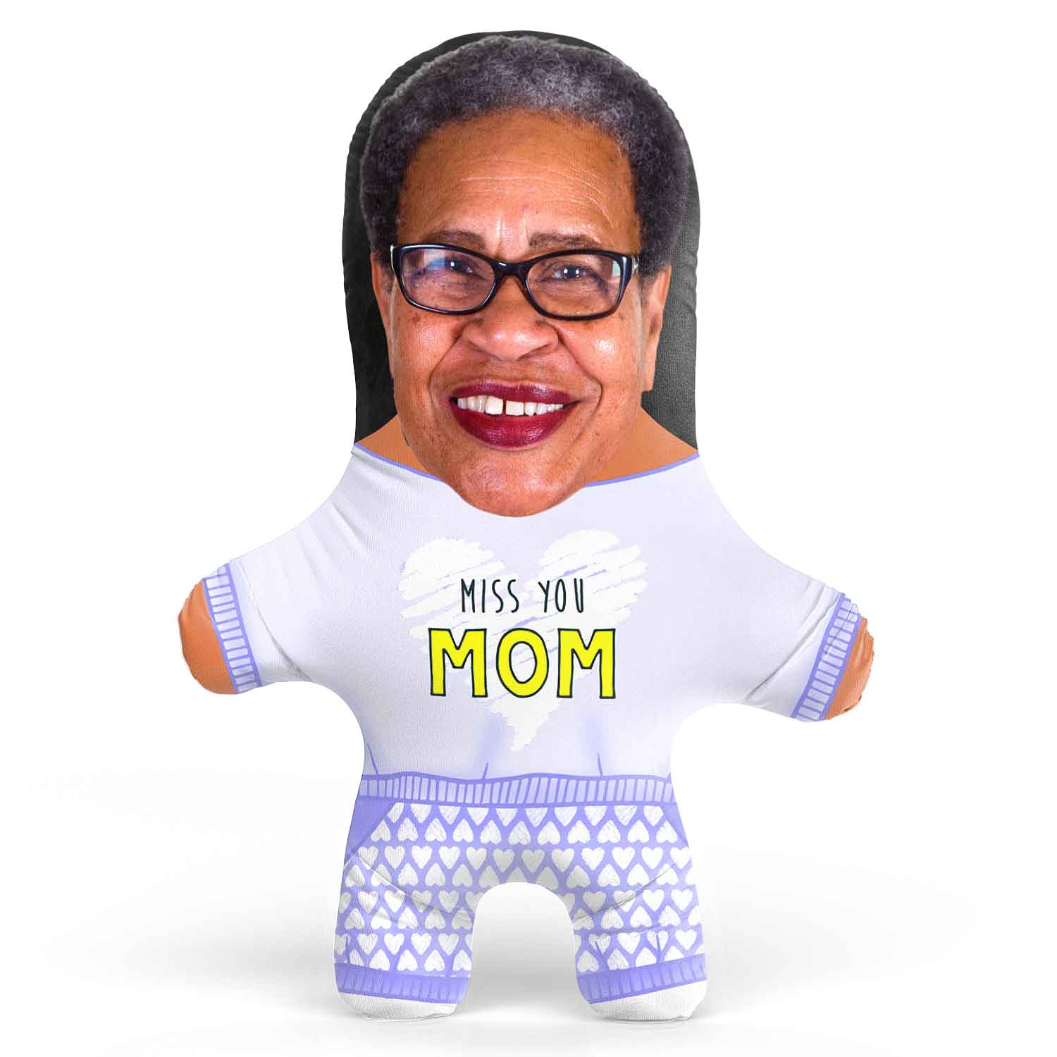 Miss You Mom Face Pillow