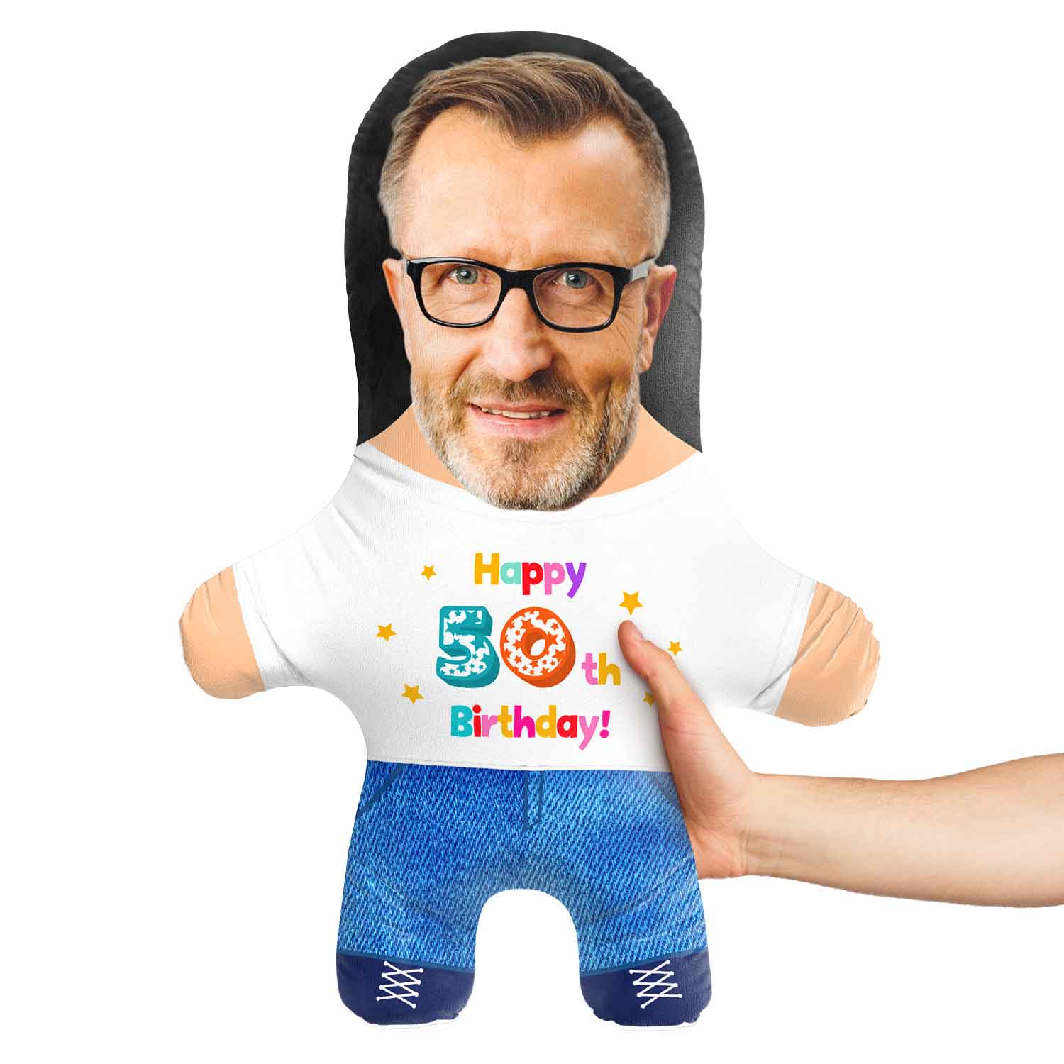 50th Birthday Face Pillow