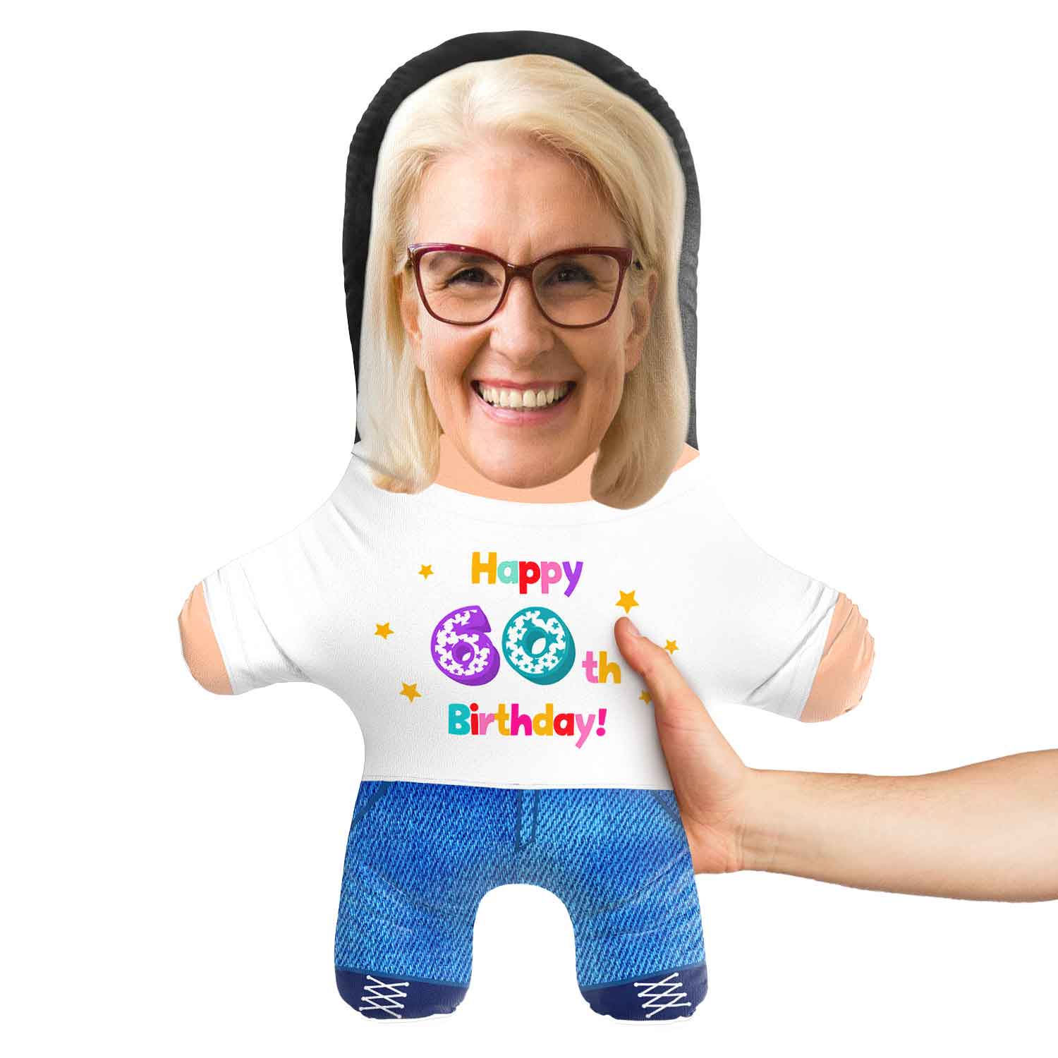 60th Birthday Face Pillow