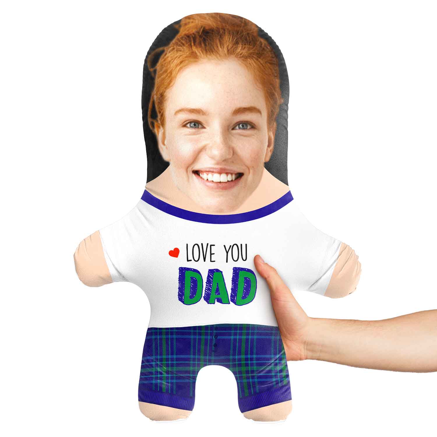 Love You Dad Face Pillow