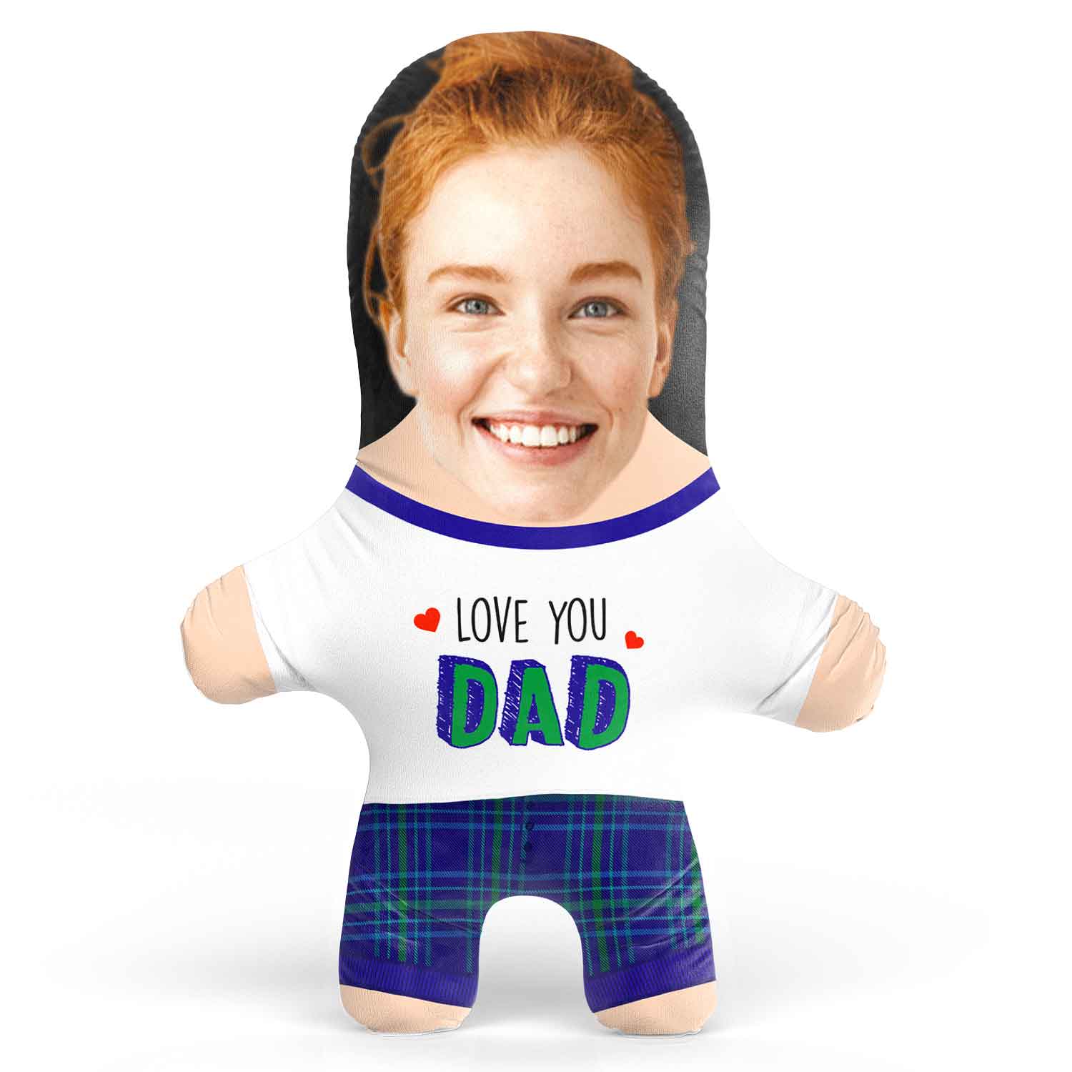 Love You Dad Face Pillow