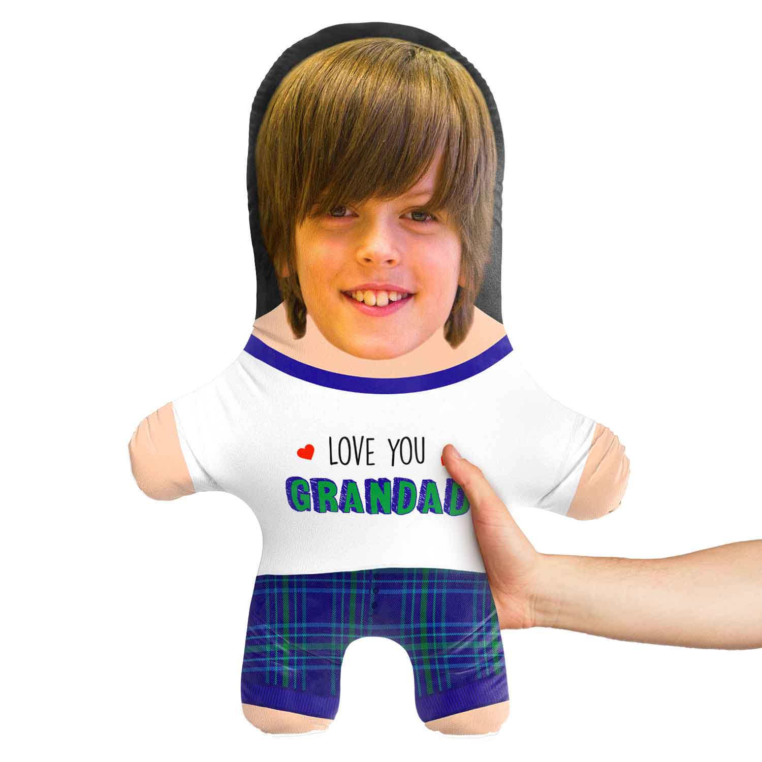 Love You Grandad Face Pillow